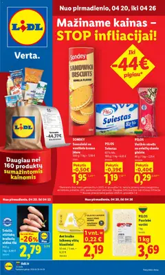 LIDL leidinys galioja nuo 20.04.2026