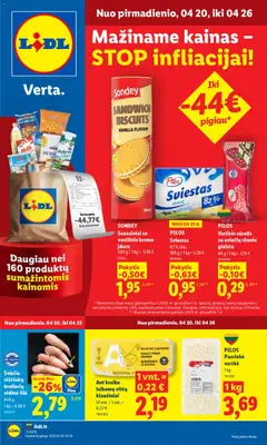 LIDL leidinys galioja nuo 20.04.2026