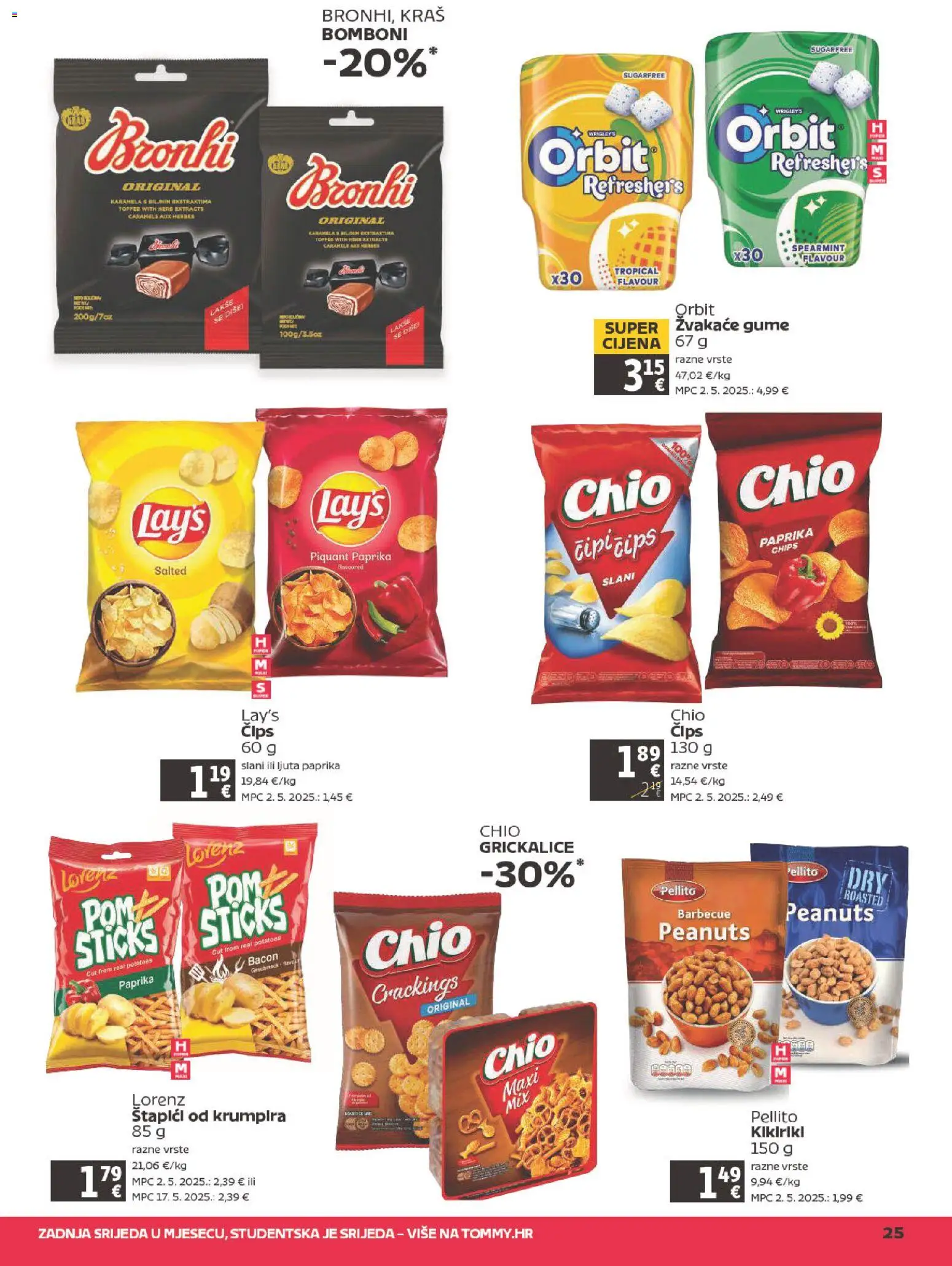 Tommy katalog | vrijedi od 19.02.2026 | Stranica: 25 | Proizvodi: Žvakaće gume, Bomboni, Paprika