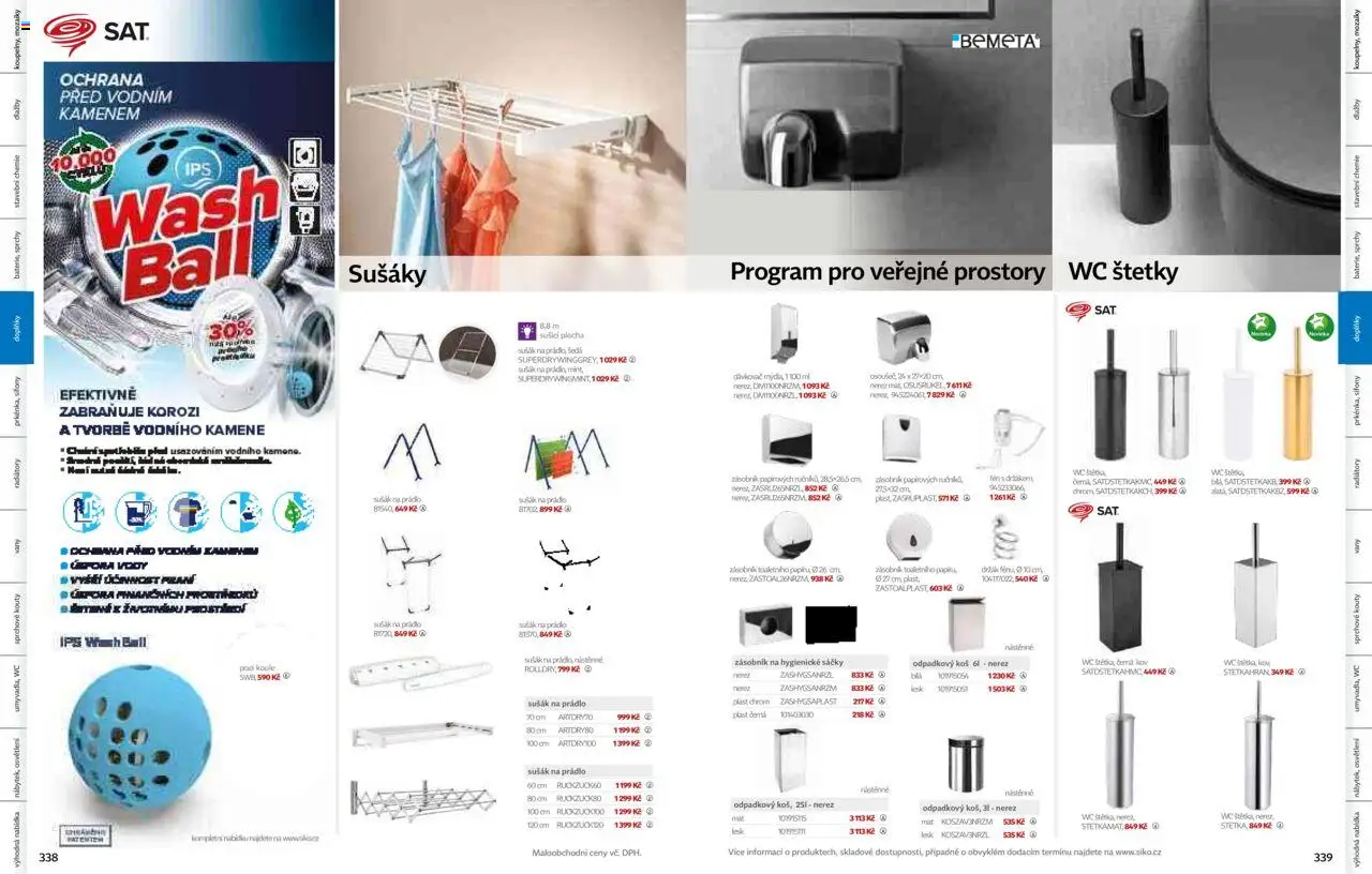 Siko koupelny katalog Koupelny 2025/2026 od 14.10.2025 | Strana: 170 | Produkty: Sušák na prádlo, Dávkovač, Wc, Koš