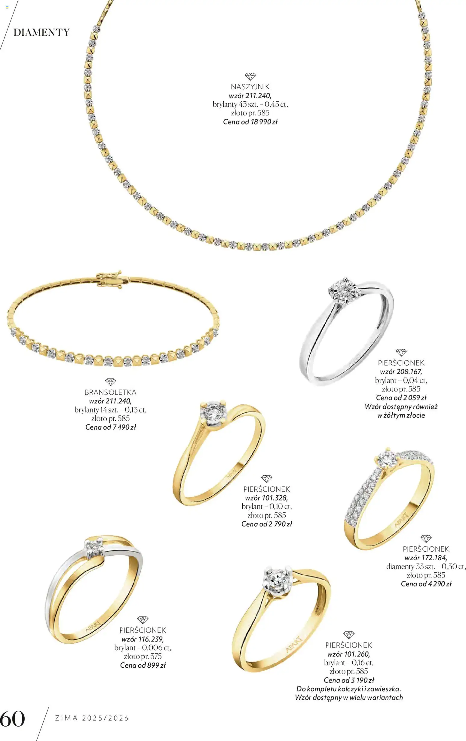 Apart promocje od 04.11.2025 | Strona: 62 | Produkty: Naszyjnik, Bransoletka, Pierścionek