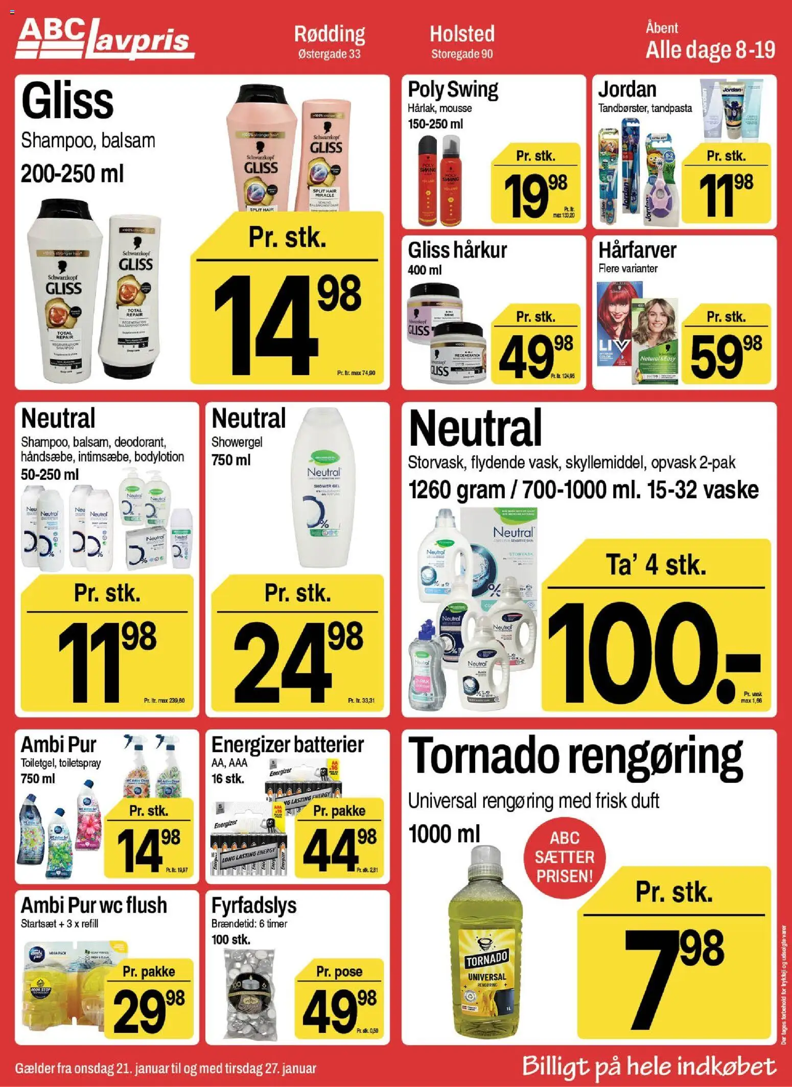 Abc Lavpris tilbudsavis – gyldig fra 21.01.2026 | Side: 10 | Produkter: Duft, Shampoo, Balsam, Tandpasta