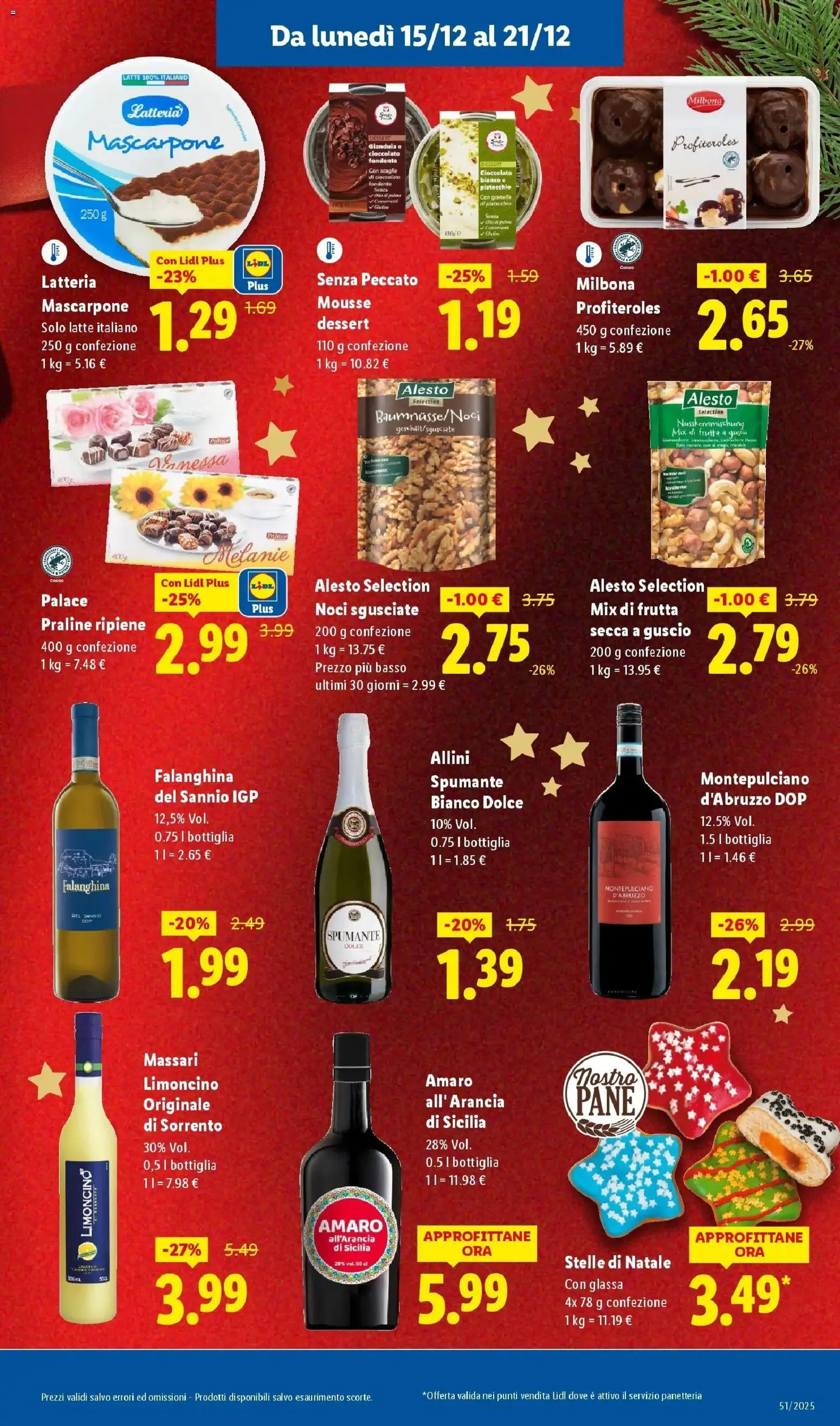 Volantino Lidl del 14.12.2025 | Pagina: 13 | Prodotti: Frutta, Noci, Arancia, Bottiglia
