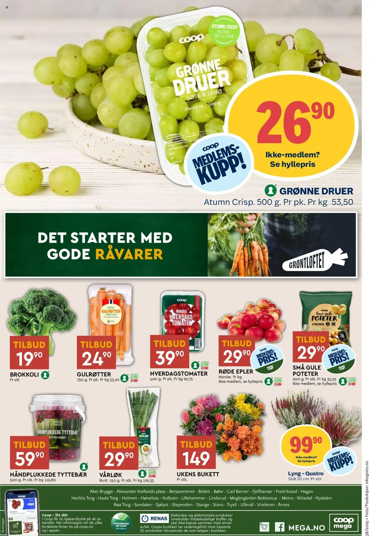  | Side: 12 | Produkter: Epler, Медіапрогравач, Poteter, Vårløk