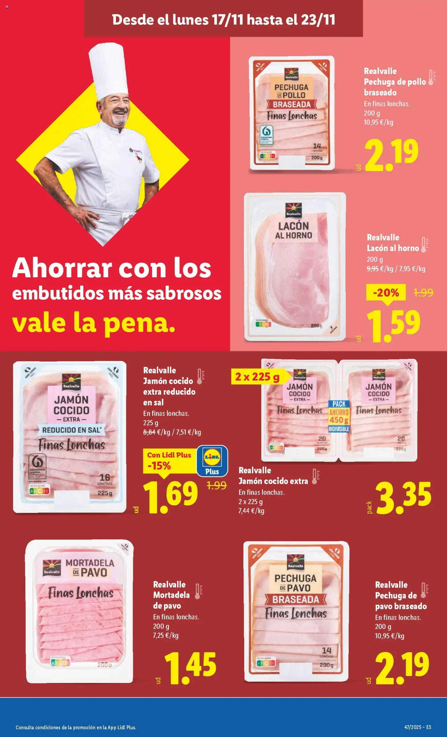Lidl folleto │ válido desde el 17.11.2025 | Página: 13 | Productos: Jamón cocido, Νυχτικό, Horno, Mortadela