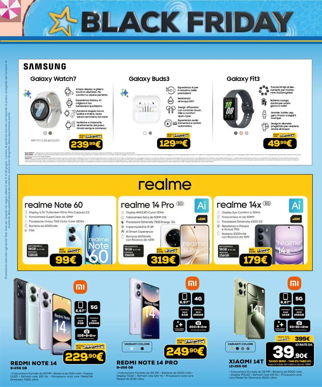 Volantino Euronics del 05.06.2025 | Pagina: 4 | Prodotti: Auricolari, Xiaomi, Alluminio, Metro