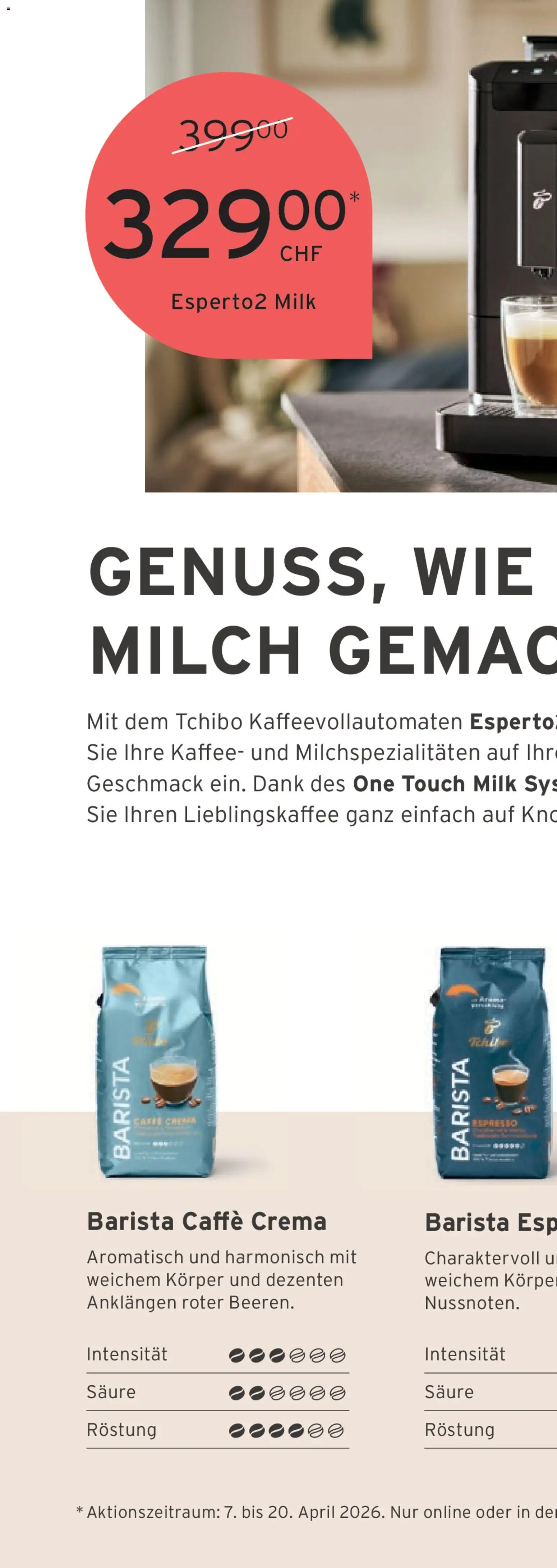 Tchibo aktionen Bereit für neue Wege – gültig ab 14.04.2026 | Seite: 36 | Produkte: Milch, Kaffee