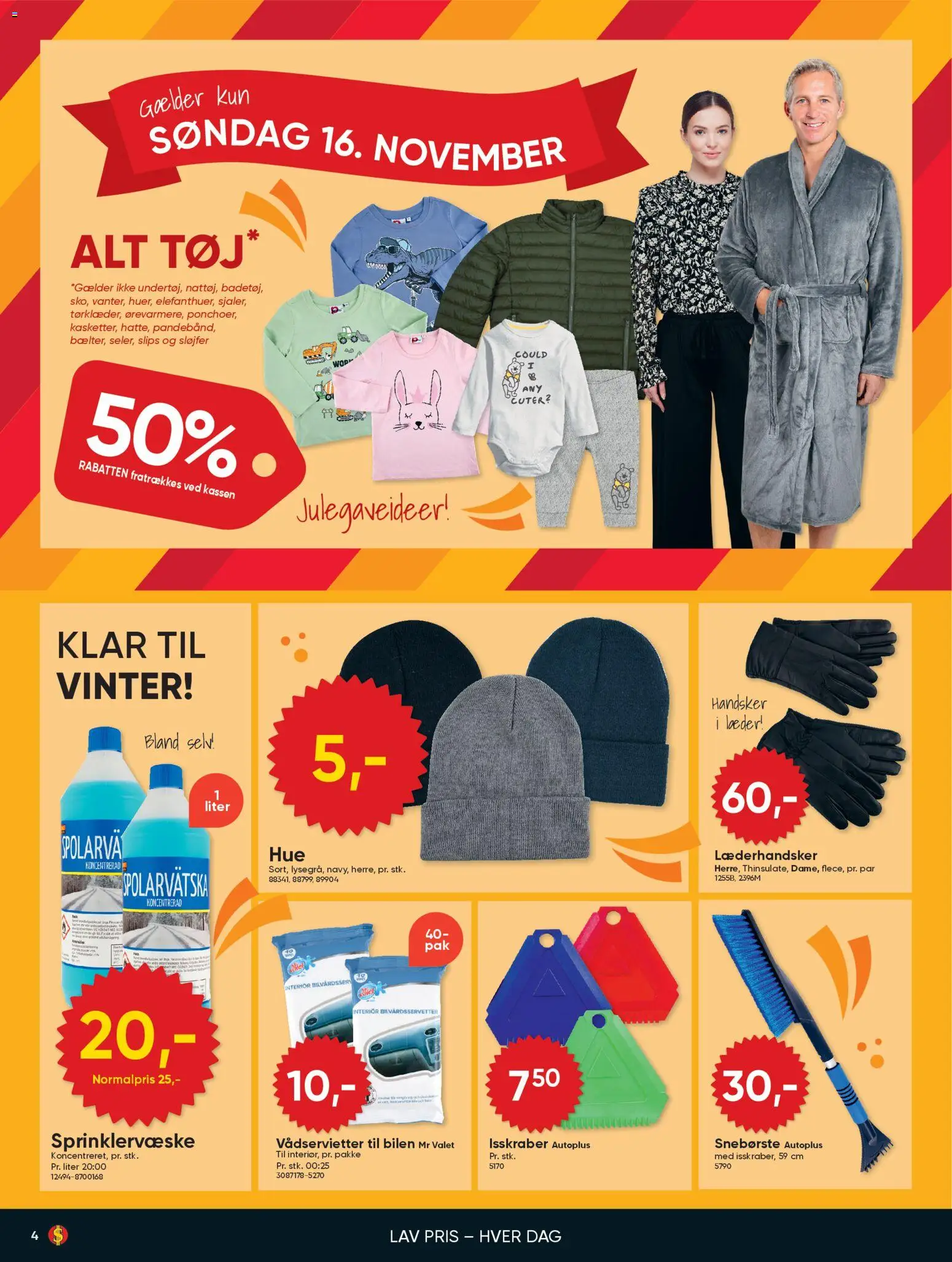 Bigdollar tilbudsavis – gyldig fra 14.11.2025 | Side: 4 | Produkter: Handsker, Slips, Tøj