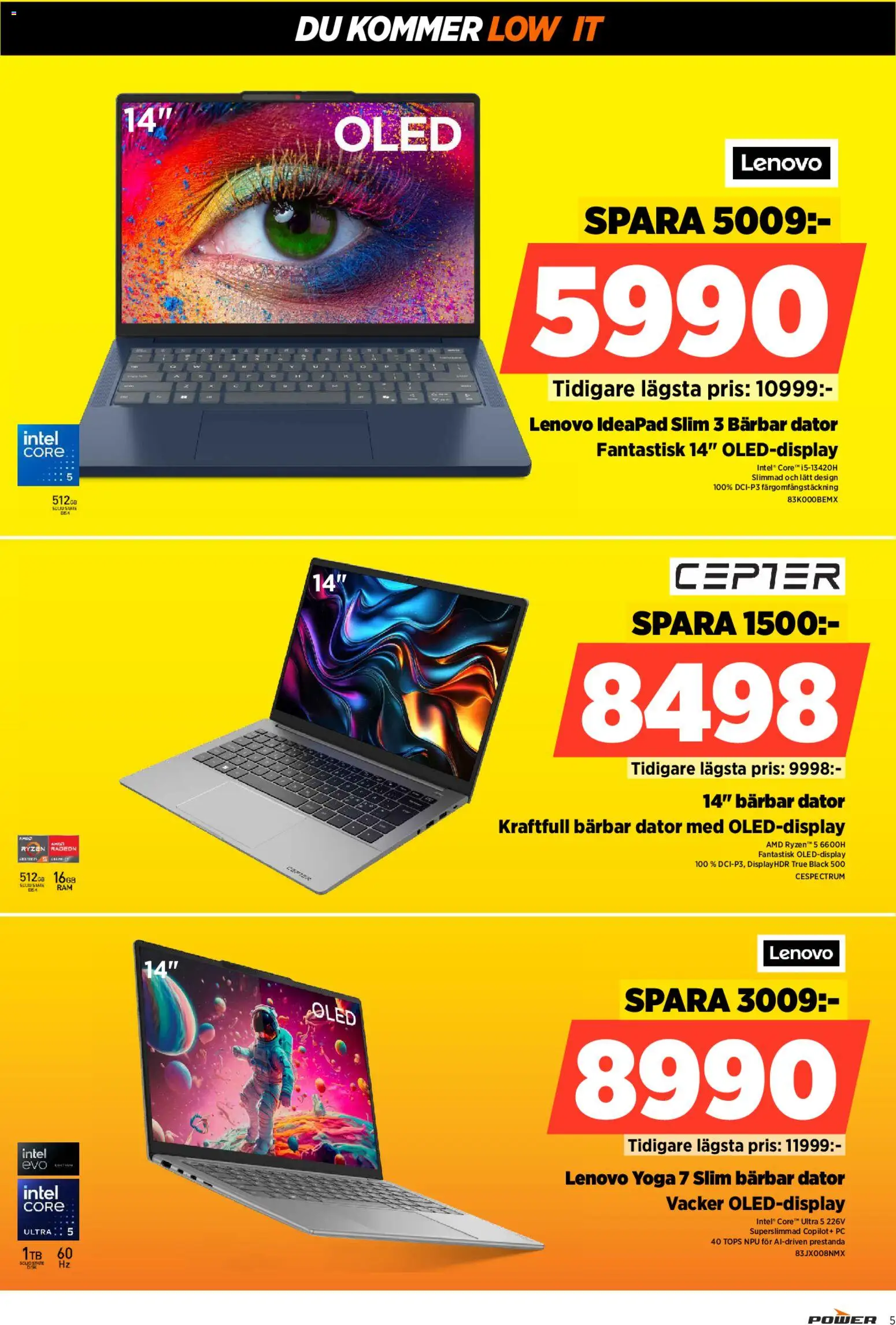 Power reklamblad aktuell från 05.01.2026 | Sida: 5 | Produkter: Tops, PC, Dator