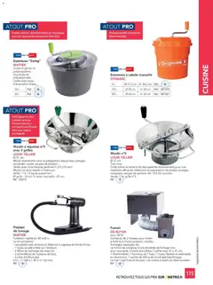 METRO - Prévisualisation de METRO - CHR Équipement valide à partir de 01.01.2025 | Page: 175 | Produits: Tuyau, Essoreuse à salade, Poisson, Livre