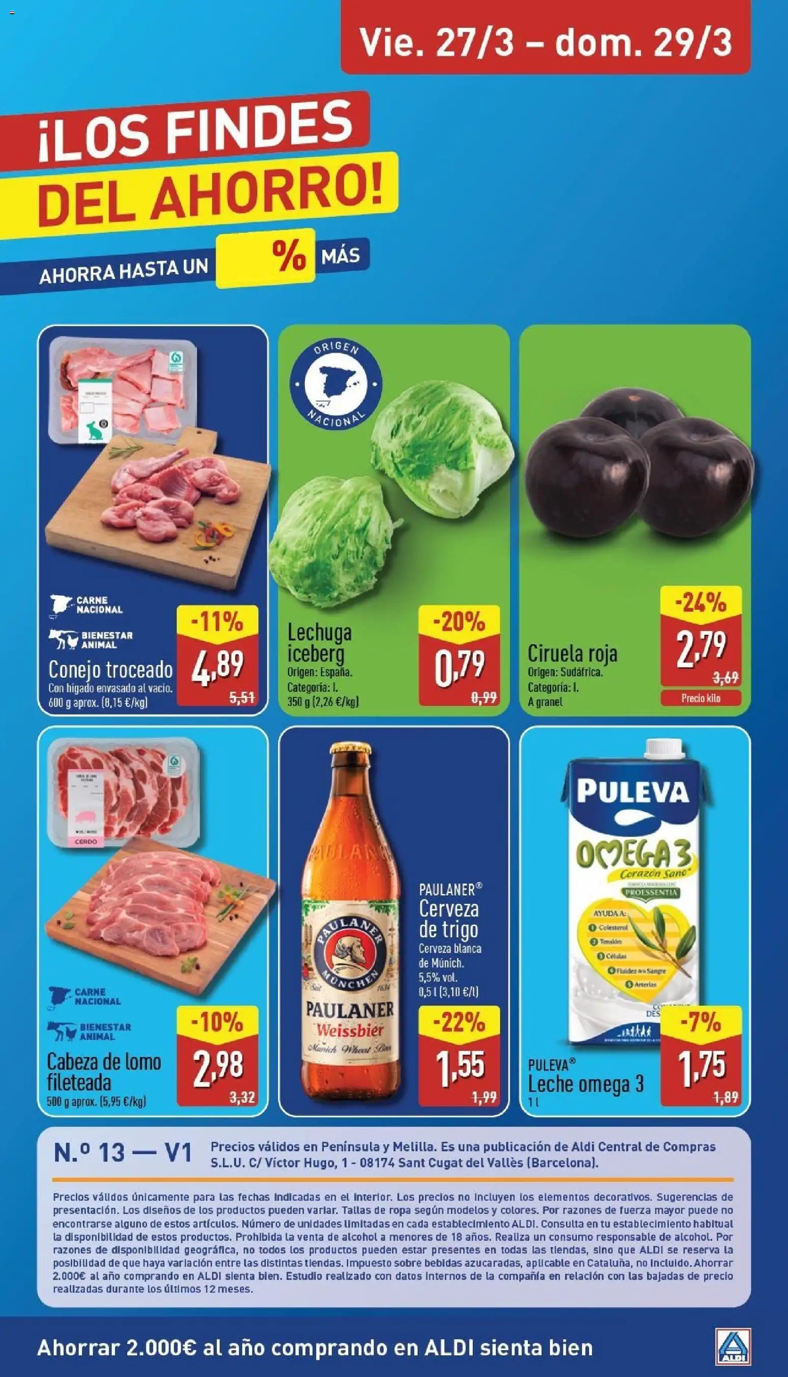 Aldi folleto Península │ válido desde el 23.03.2026 | Página: 28 | Productos: Δοχείο φοντί, Leche, Cerveza, Ropa