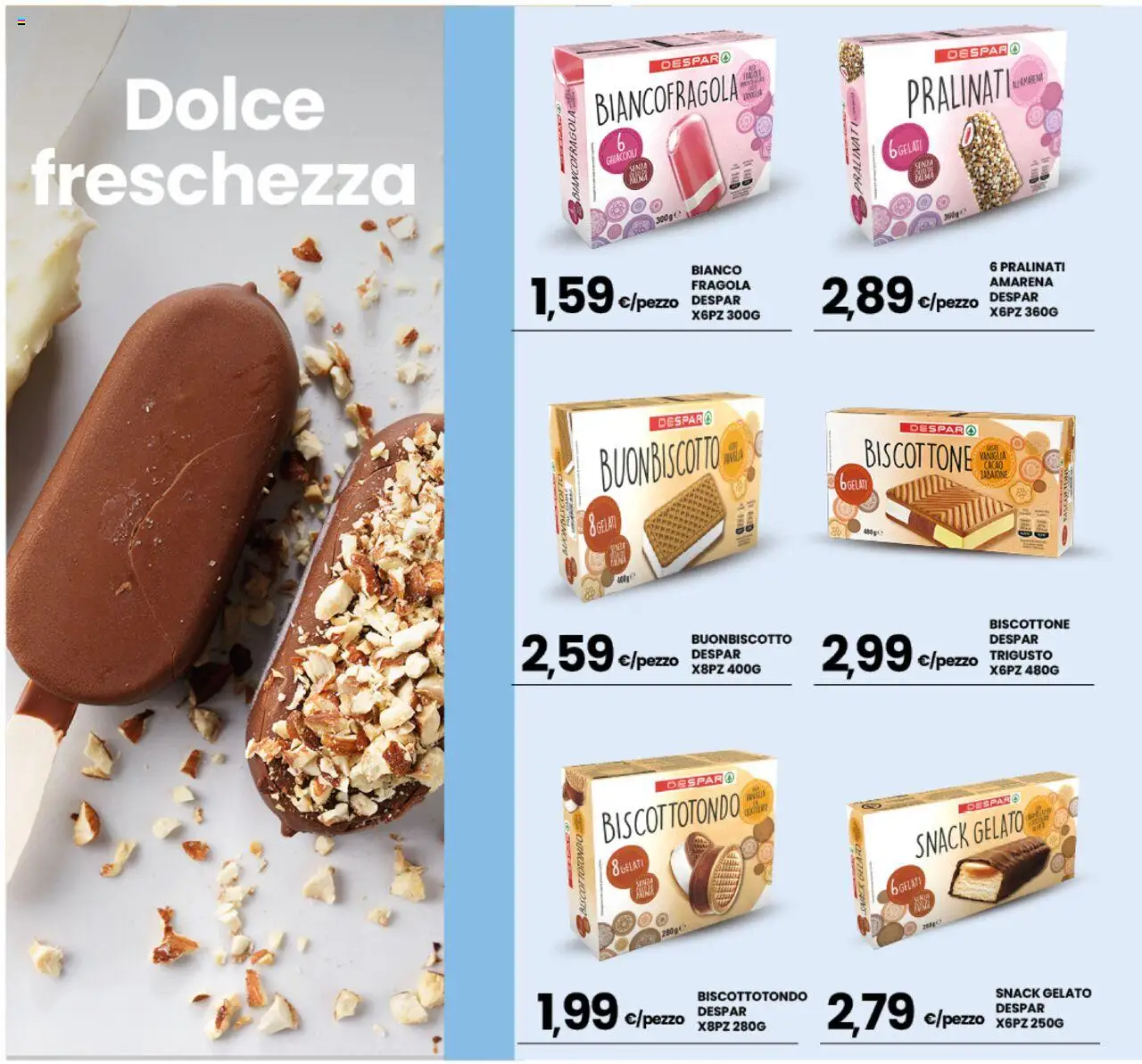 Volantino Interspar del 04.08.2025 | Pagina: 26 | Prodotti: Ghiaccioli, Gelato, Amarena