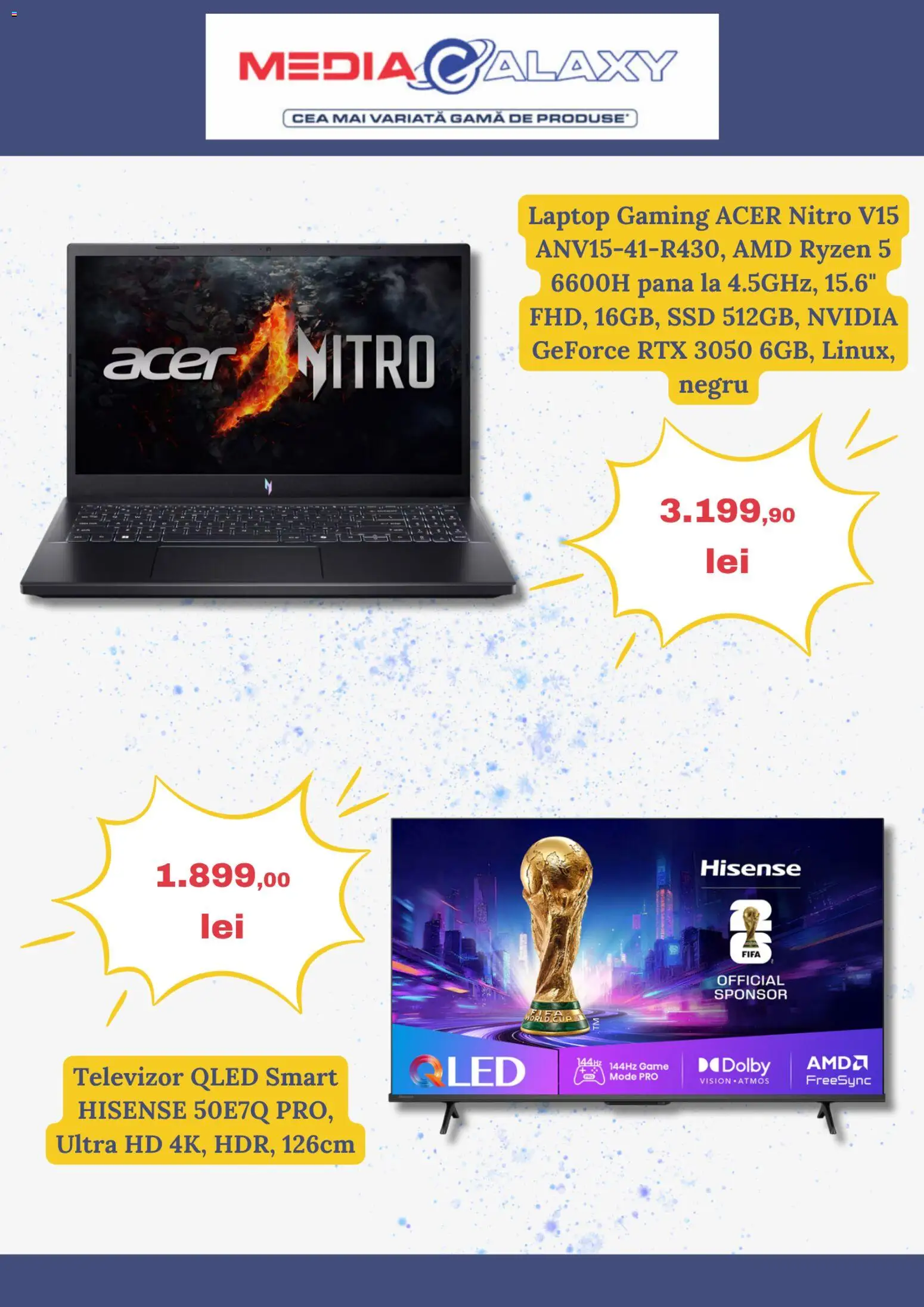 Noul catalog Media Galaxy – valabil de la 26.03.2026 | Pagină: 3 | Produse: Laptop, Televizor