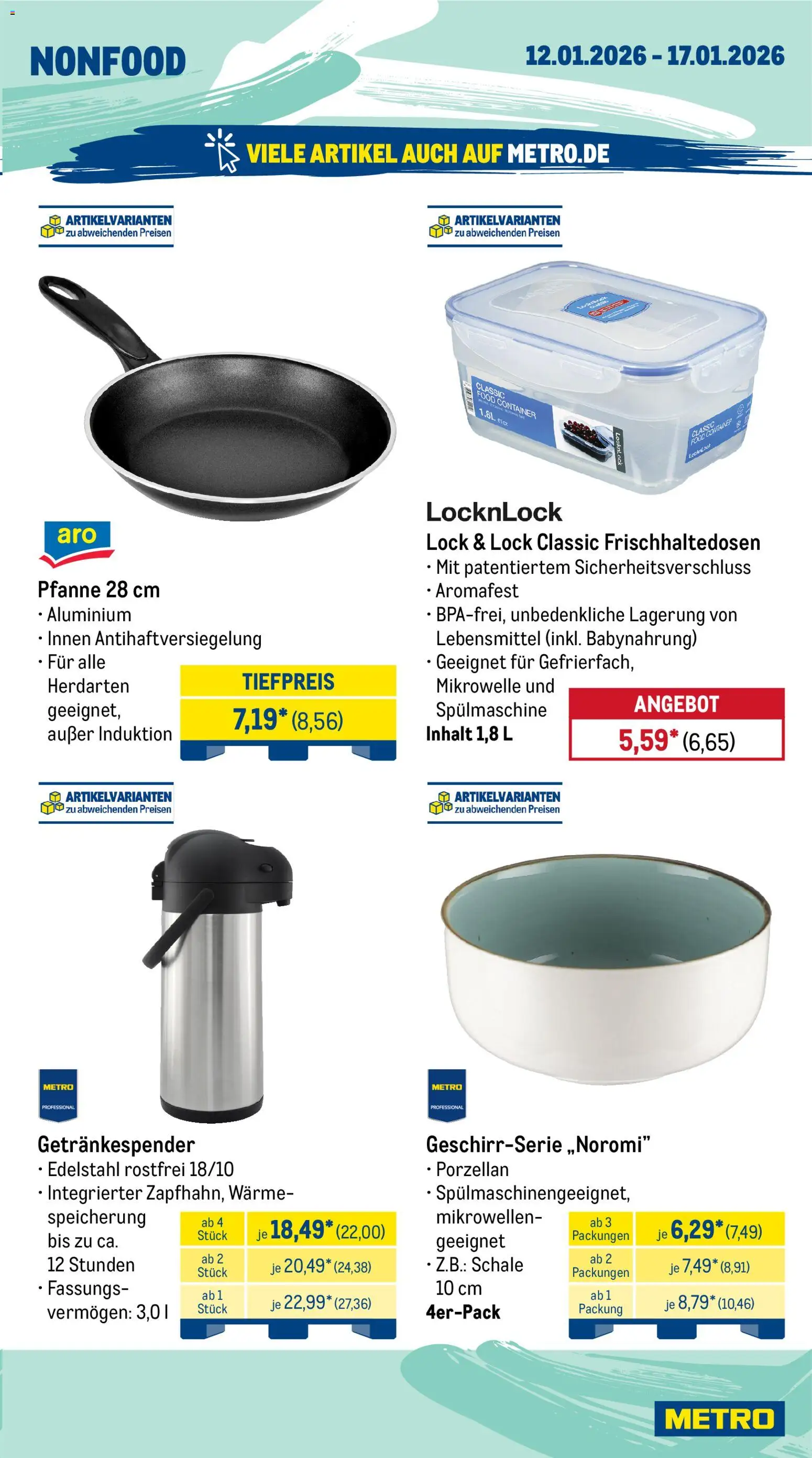 Metro Prospekt 	 – gültig ab 12.01.2026 | Seite: 23 | Produkte: Mikrowelle, Babynahrung