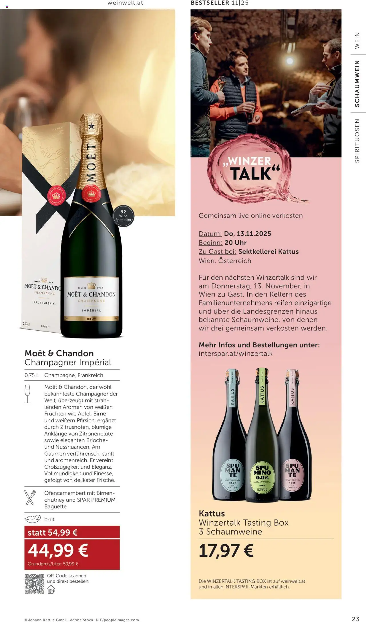 Interspar Wein Welt gültig ab 16.10.2025 | Seite: 23 | Produkte: Birne, Jääkaappipakastin, Box, Wein