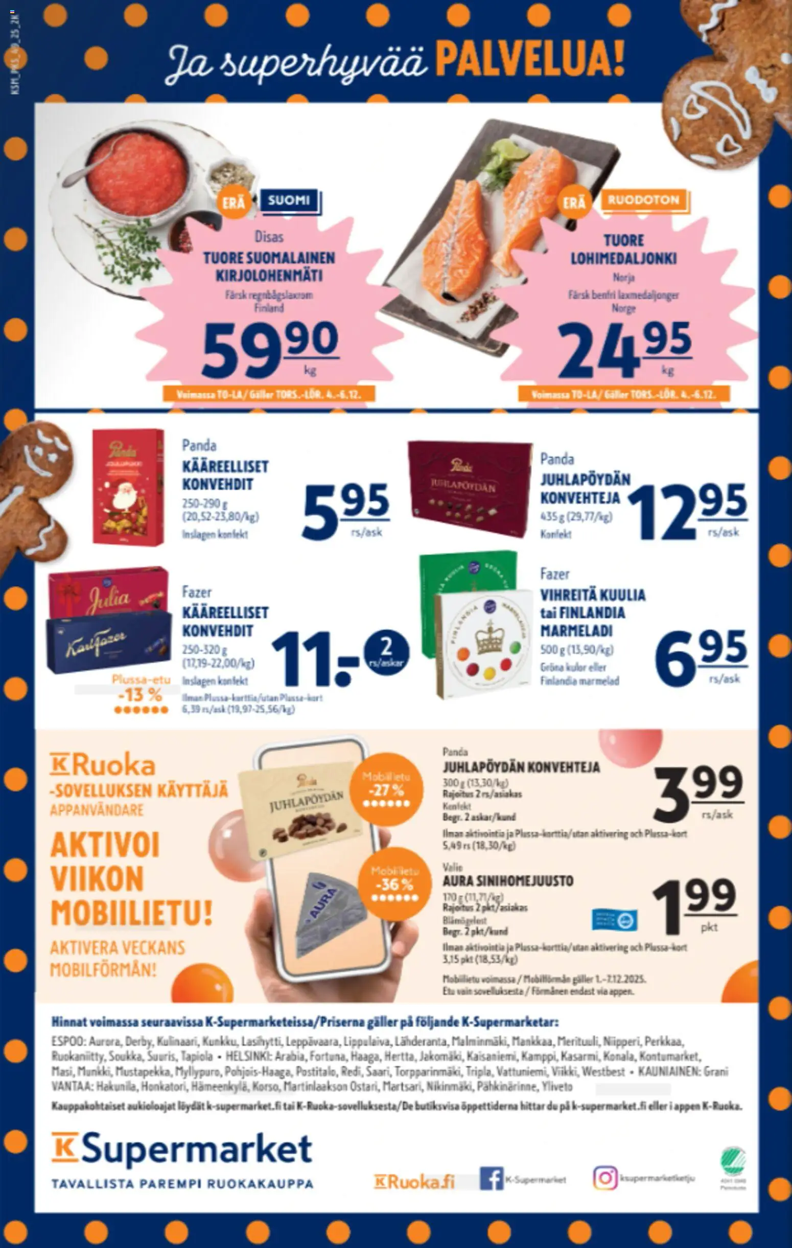 K-Supermarket tarjoukset – voimassa 04.12.2025 alkaen | Sivu: 4