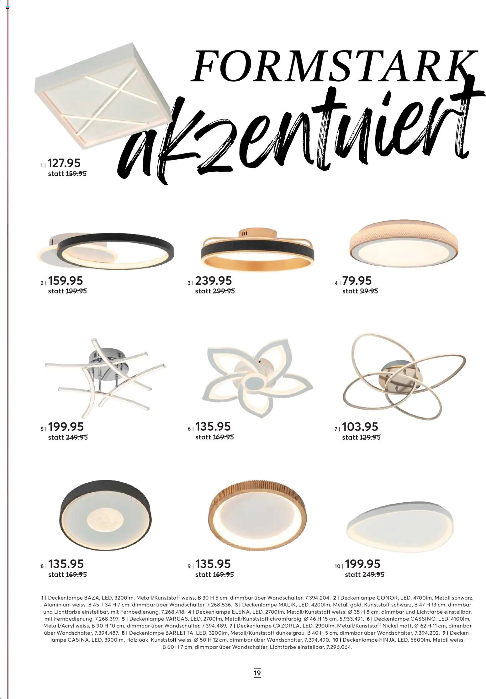 Lumimart Aktionen – gültig ab 03.11.2025 | Seite: 19 | Produkte: Lampe