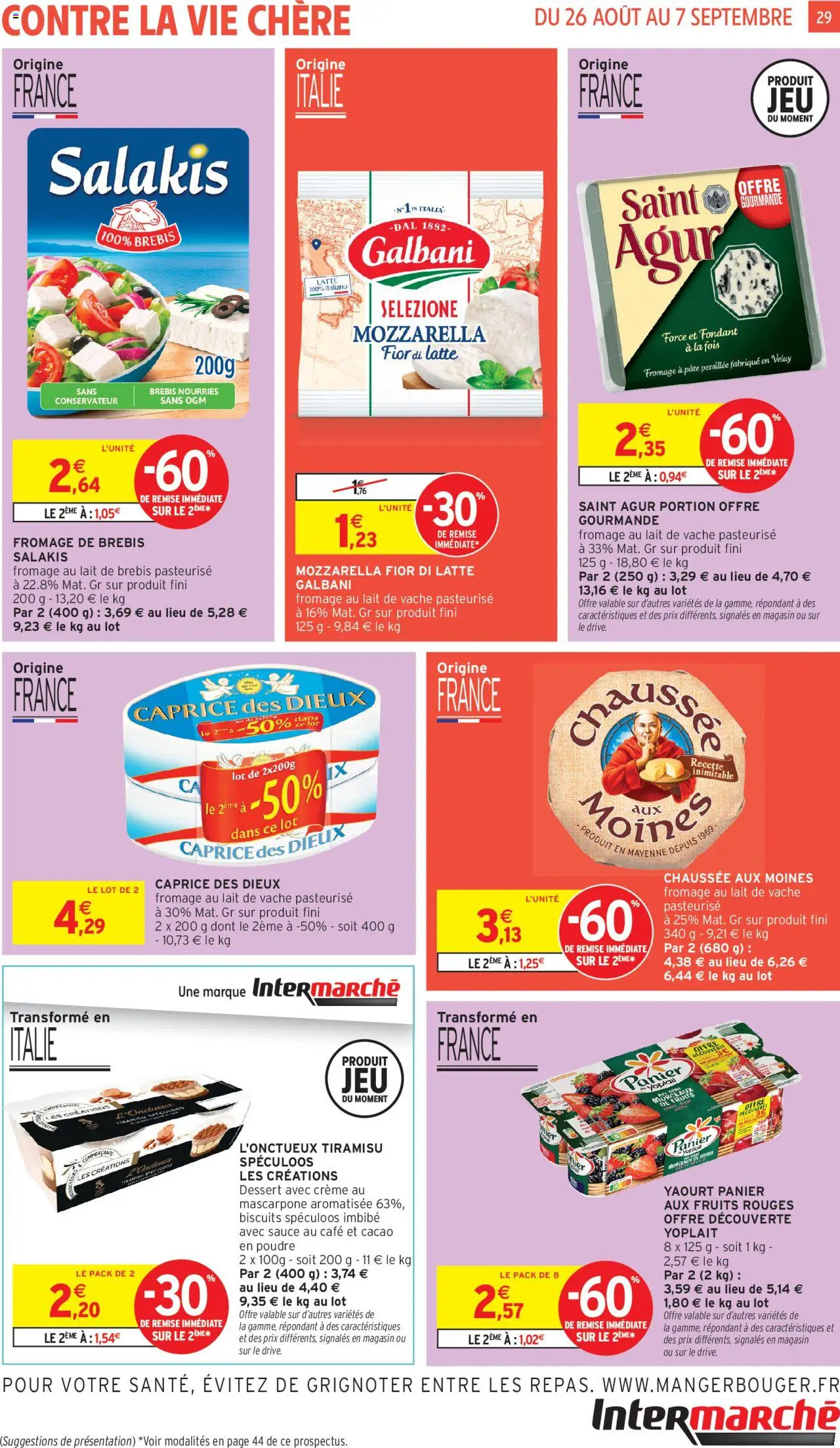  | Page: 29 | Produits: Poudre, Café, Crème, Biscuits