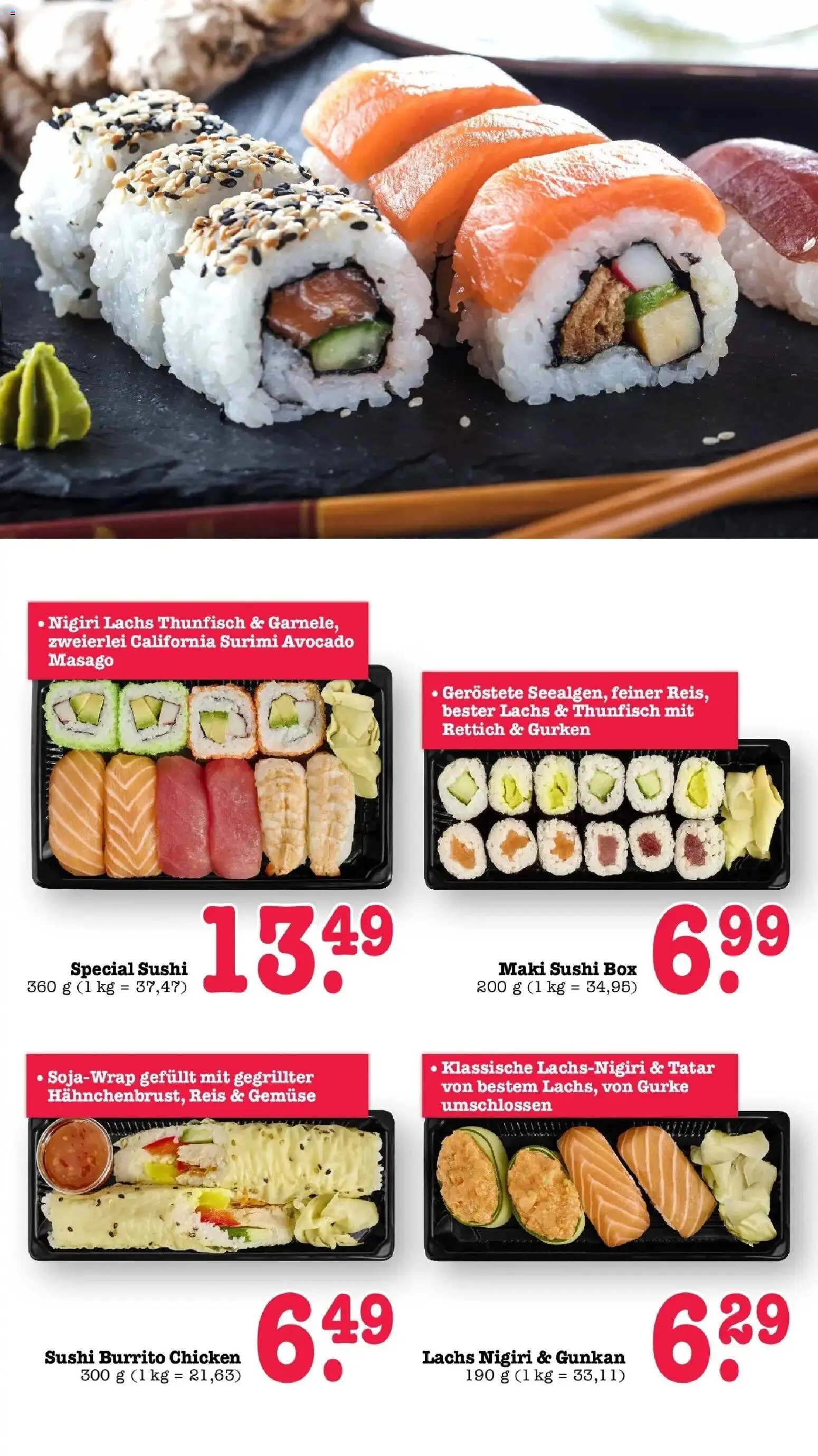 E center Prospekt Mannheim-Wohlgelegen	 – gültig ab 23.03.2026 | Seite: 17 | Produkte: Thunfisch, Avocado, Lachs, Gurken