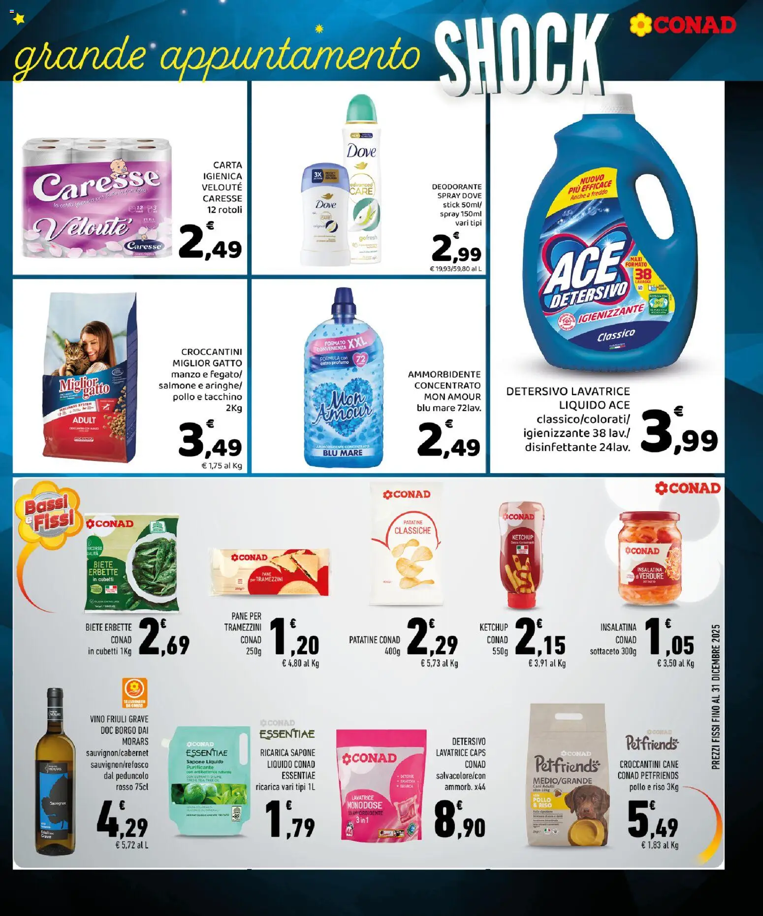 Volantino Conad del 06.12.2025 | Pagina: 9 | Prodotti: Sapone, Ammorbidente, Salmone, Riso