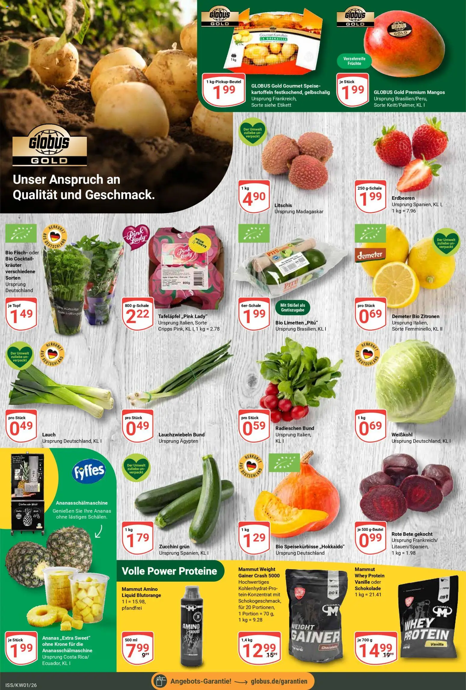 Globus Prospekt 	 – gültig ab 29.12.2025 | Seite: 11 | Produkte: Limetten, Schokolade, Kartoffeln, Erdbeeren