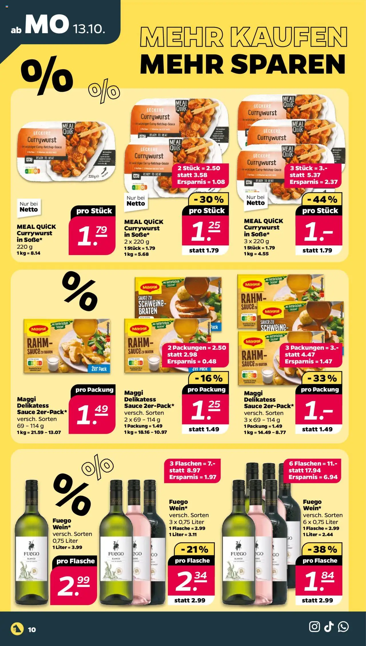 Netto Prospekt 	 – gültig ab 13.10.2025 | Seite: 10 | Produkte: Maggi