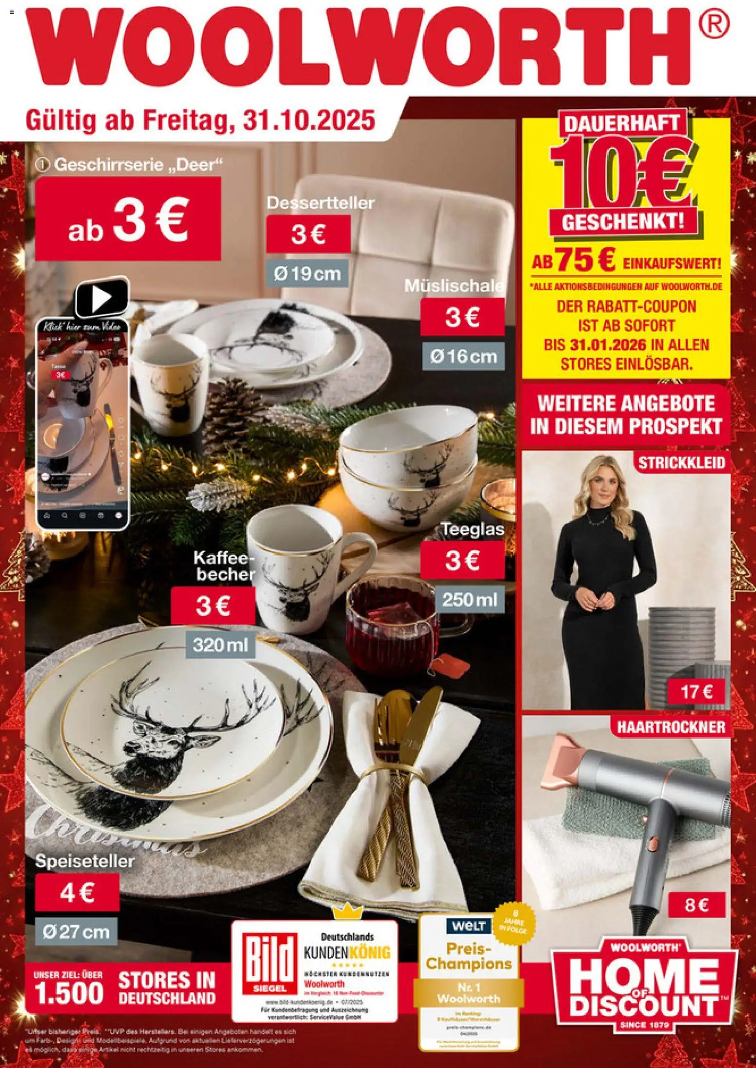 Woolworth Unser neuer Prospekt  – gültig ab 31.10.2025 | Seite: 1 | Produkte: Haartrockner, Kaffee
