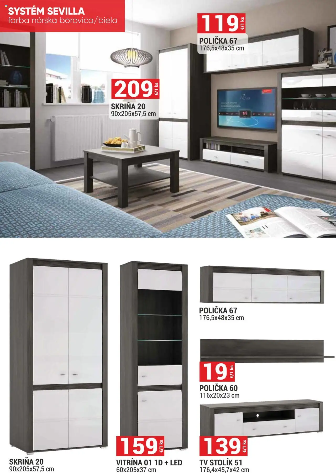 Merkury Market leták │ platný od 01.06.2025 | Strana: 17 | Produkty: Tv, Tv stolik, Skriňa