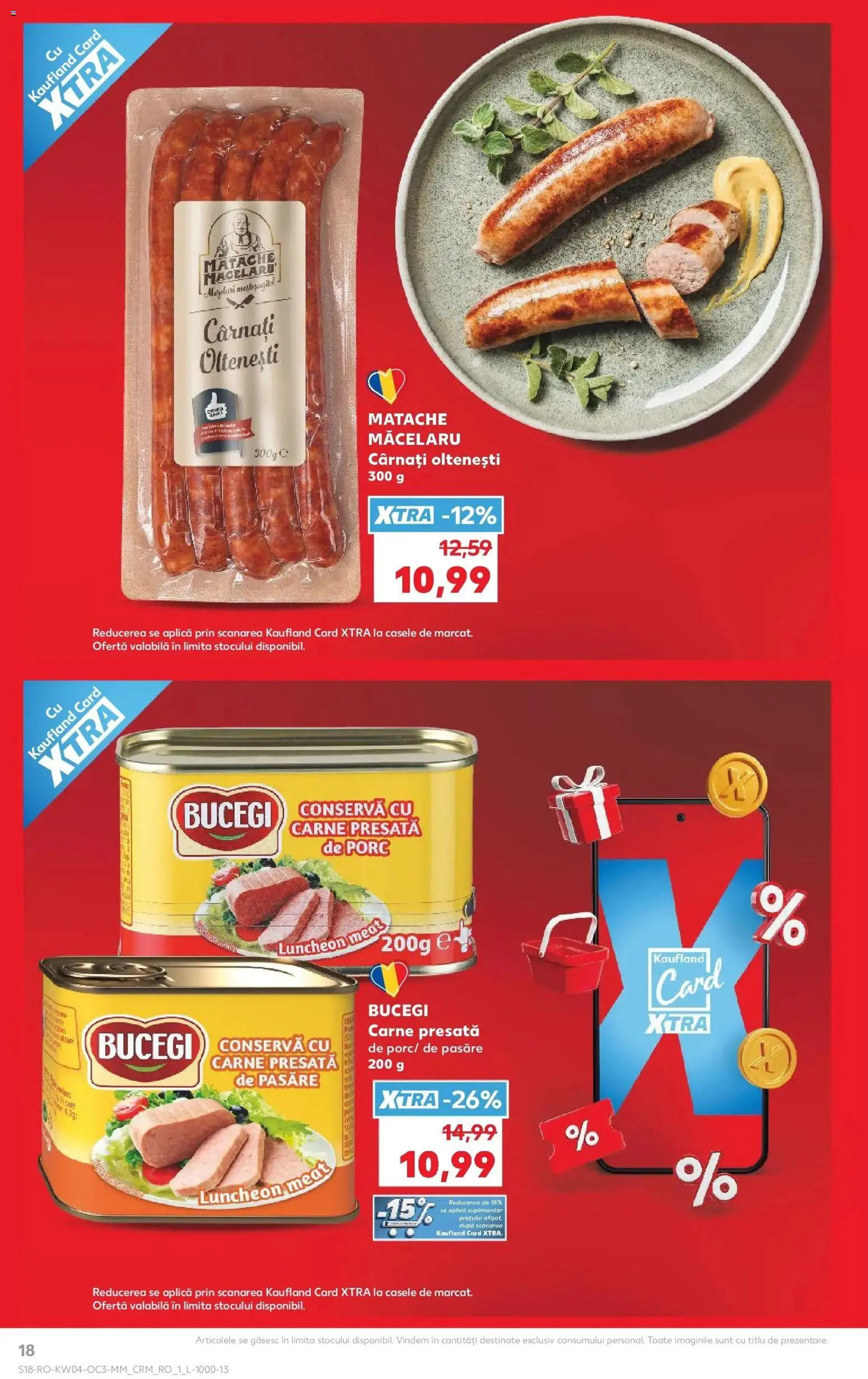 Noul catalog Kaufland – valabil de la 21.01.2026 | Pagină: 18 | Produse: Cârnați