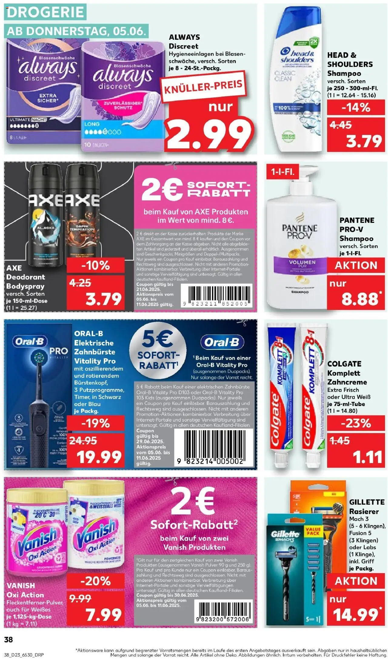 Kaufland prospekt Pasewalk	 - gültig ab dem 09.06.2025 | Seite: 53 | Produkte: Elektrische zahnbürste, Head & shoulders, Deodorant, Zahnbürste