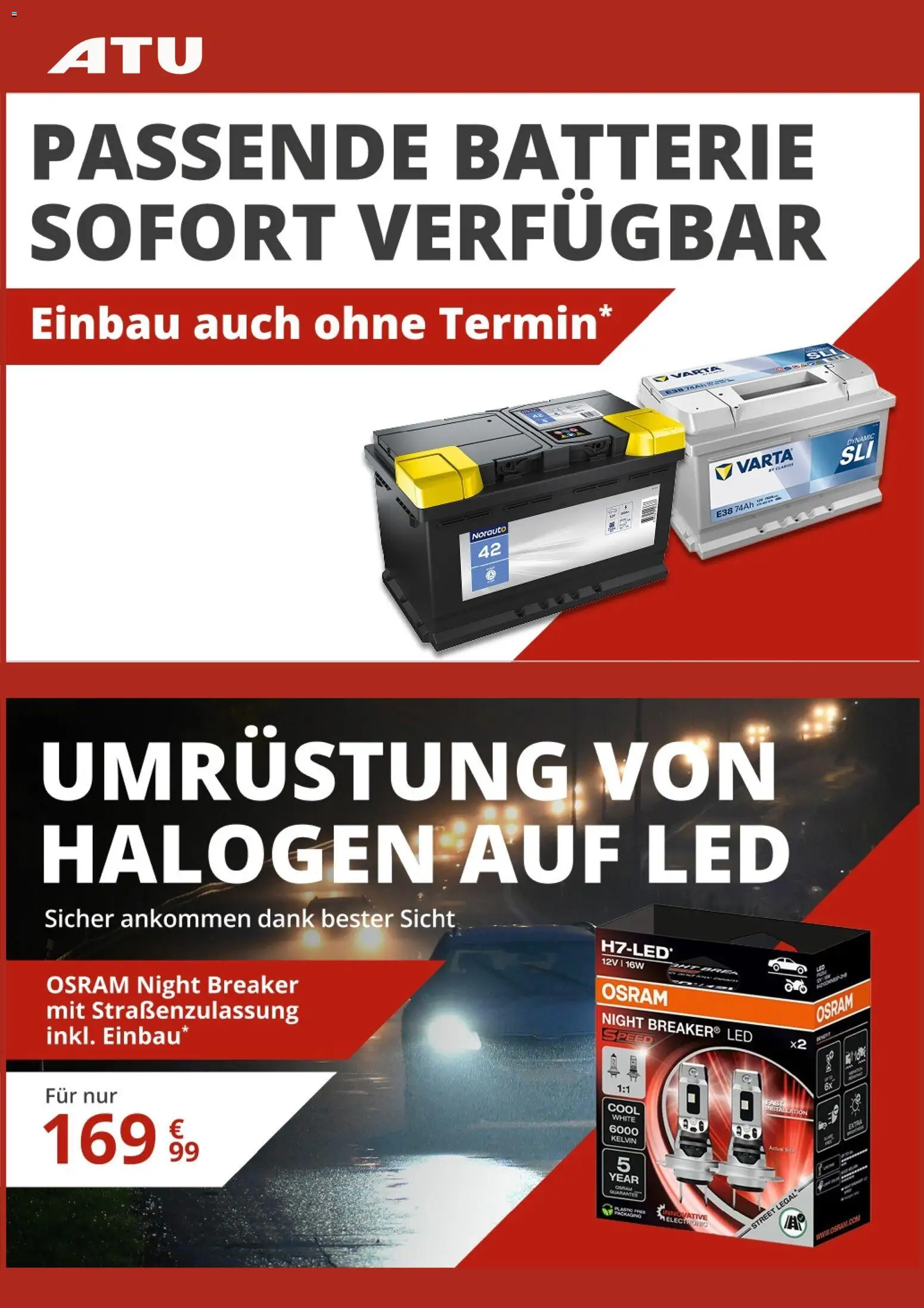 ATU Prospekt 	 – gültig ab 01.11.2025 | Seite: 6 | Produkte: Batterie