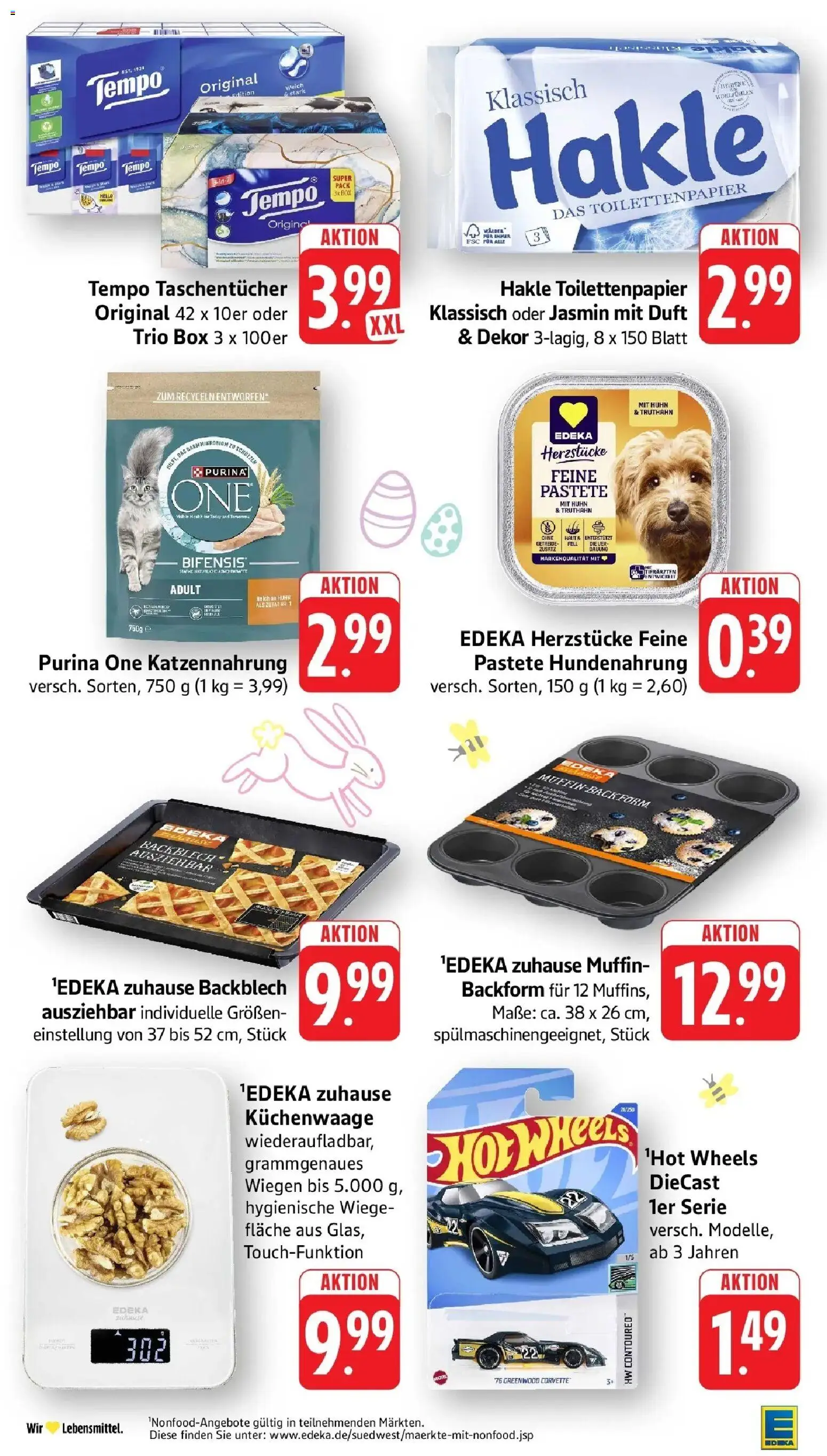 E center Prospekt Balingen	 – gültig ab 23.03.2026 | Seite: 41 | Produkte: Purina one, Tempo, Getreide, Toilettenpapier