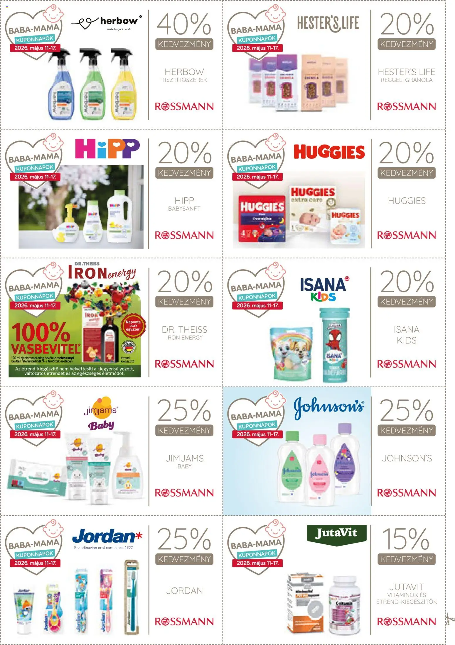 Rossmann akciós ujság - amely érvényes a következő dátumtól: 11.05.2026 | Oldal: 16 | Termékek: Granola