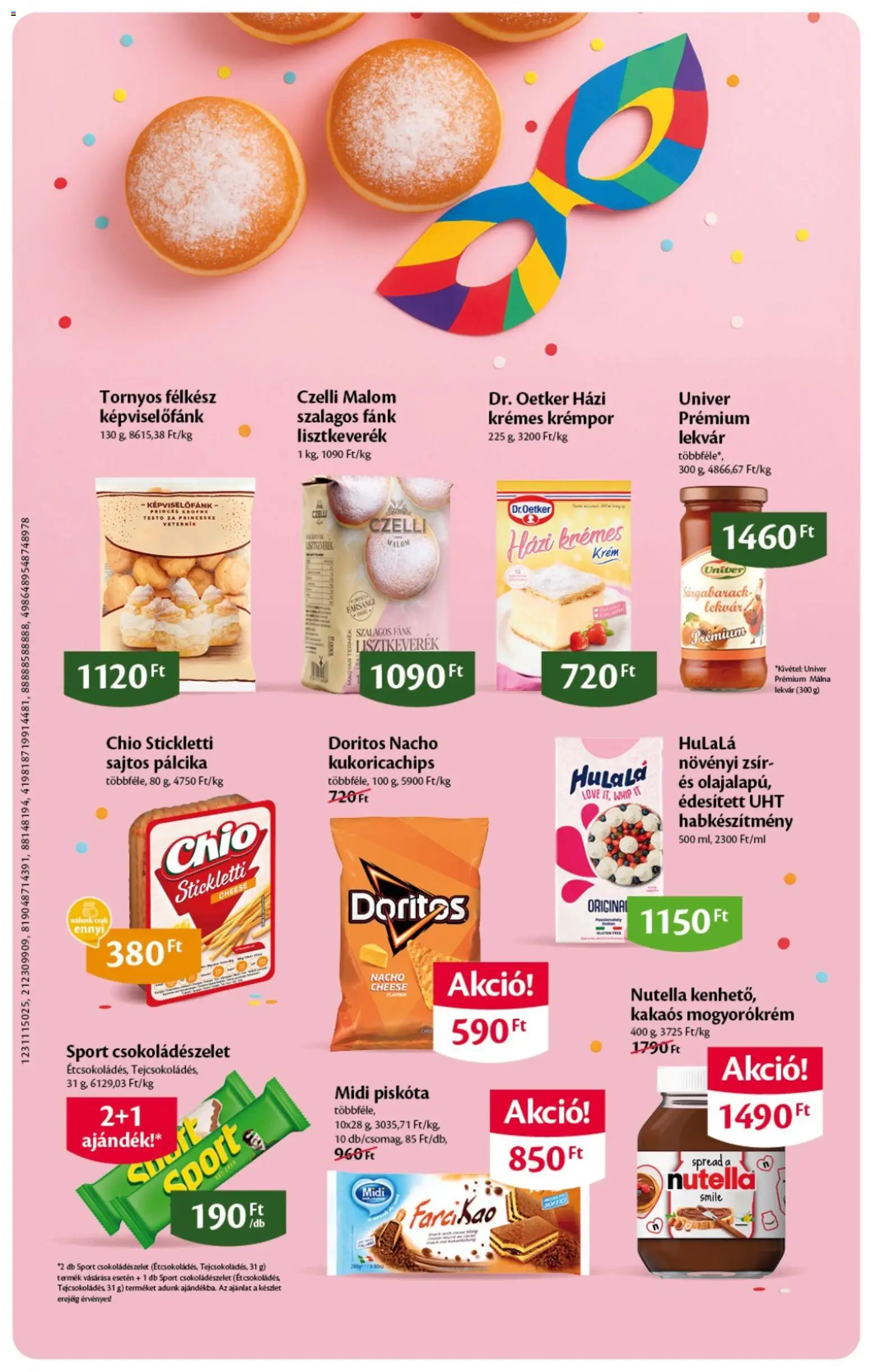 EcoFamily akciós ujság - amely érvényes a következő dátumtól: 05.02.2026 | Oldal: 4 | Termékek: Fánk, Lekvár, Nutella, Mogyorókrém