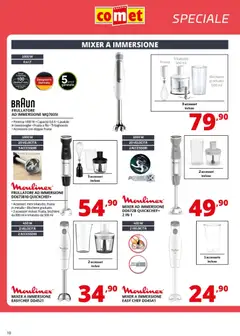 Anteprima del volantino Comet volantino Piccoli Elettrodomestici valido a partire dal 10.04.2026 | Pagina: 10 | Prodotti: Frullatore, Lavastoviglie, Mixer, Frullatore ad immersione