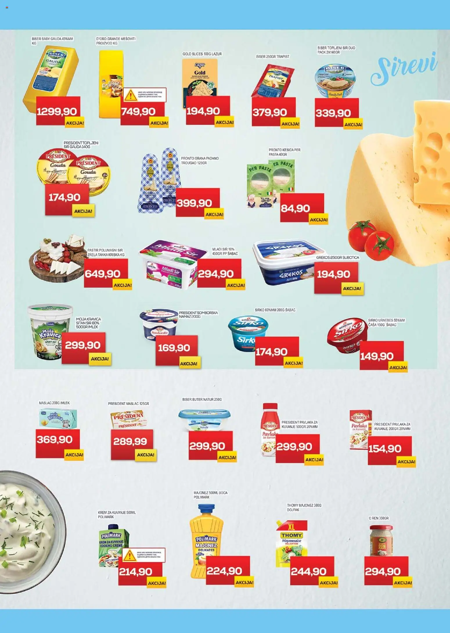 Medius katalog - važi od 02.01.2026 | Strana: 4 | Proizvode: Majonez, Sitan sir, Mladi sir, Pronto