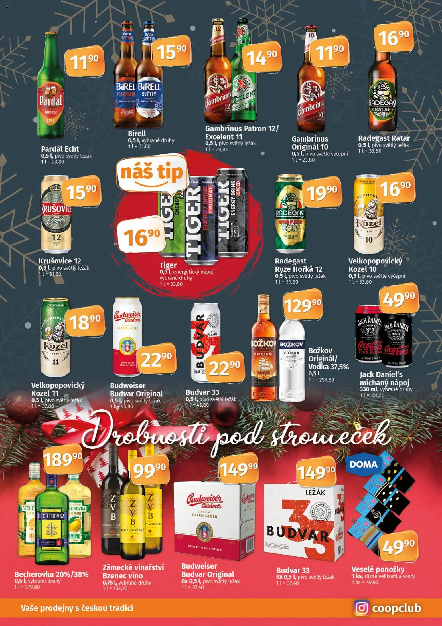 Coop leták - Tuty od 03.12.2025 | Strana: 6 | Produkty: Pivo, Kozel 10, Coca cola, Kozel