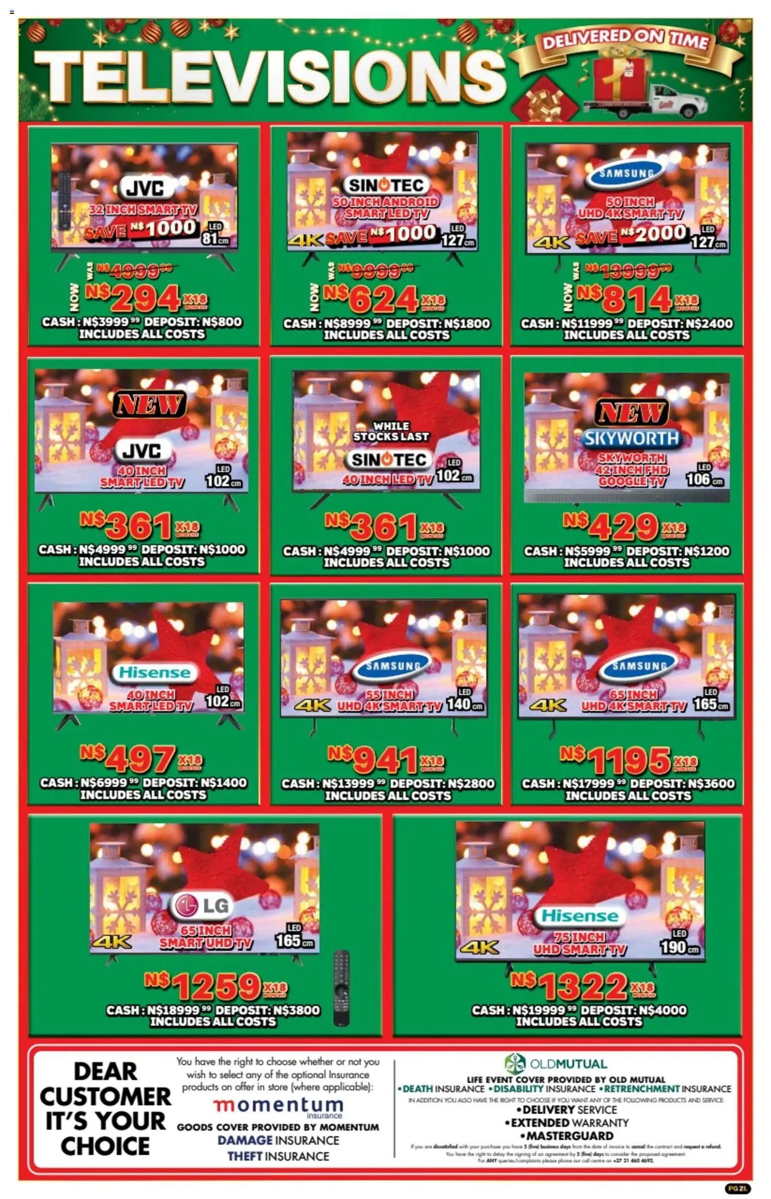 New Lewis Stores catalogue – valid from 10.11.2025 | Page: 21 | Products: Cover, Phone, TV