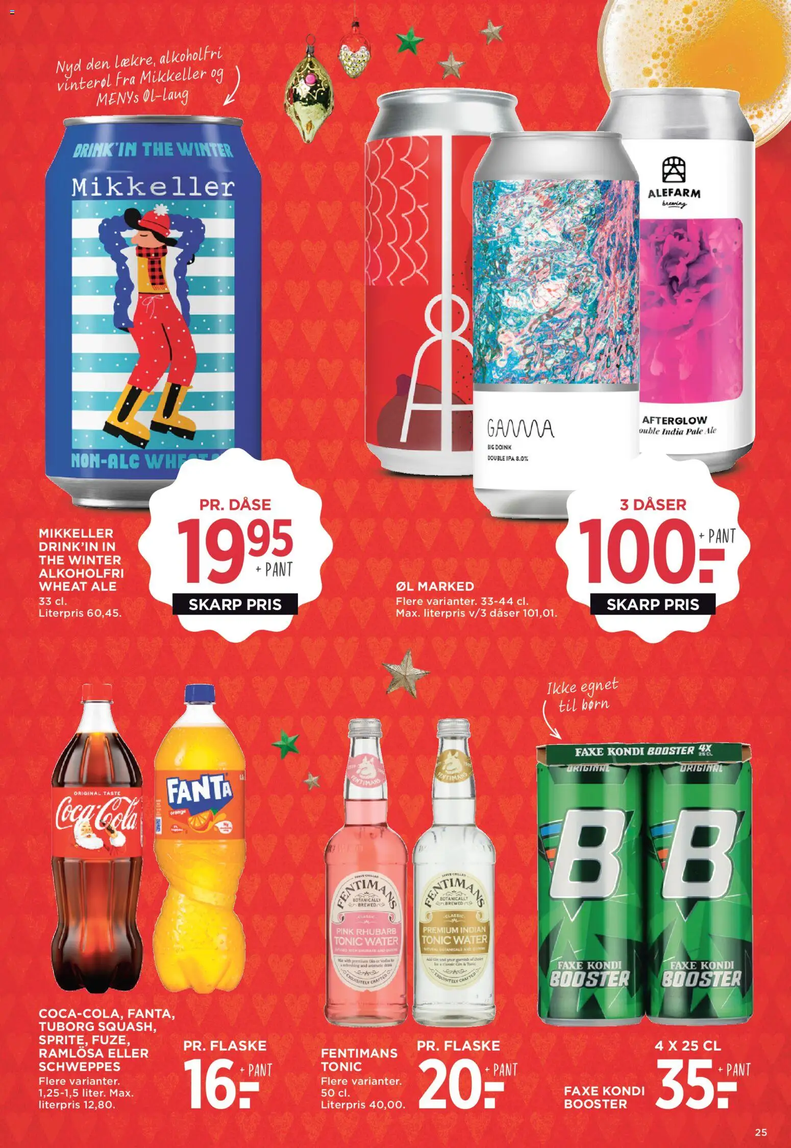 Meny tilbudsavis – gyldig fra 28.11.2025 | Side: 43 | Produkter: Coca Cola, Gin, Fanta, Cola