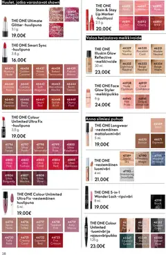 Oriflame-mainoslehti voimassa 29.10.2025 alkaen | Sivu: 38 | Tuotteet: Ripsiväri, Luomiväri, Huulipuna, Chili