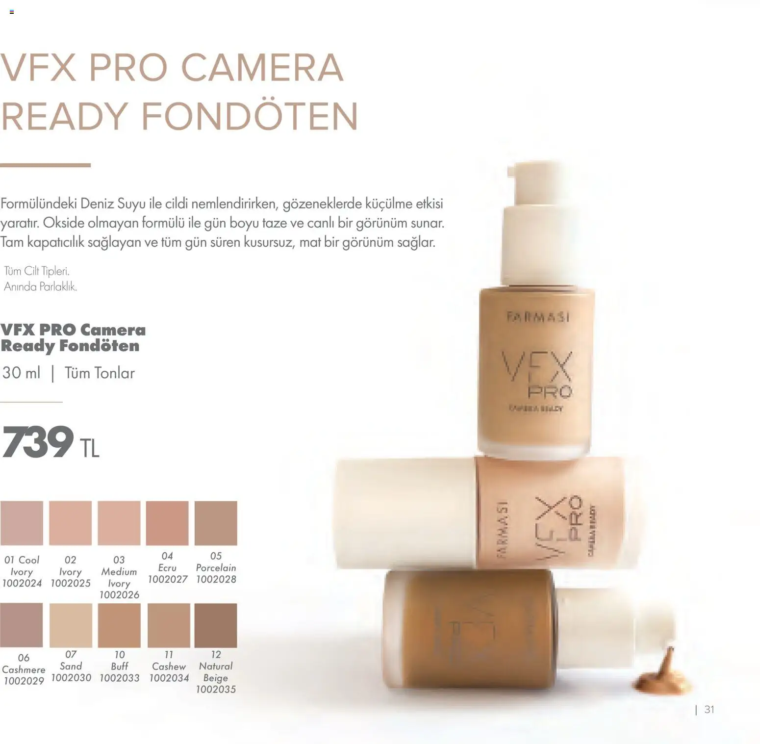 Farmasi Katalog - 01.11.2025 tarihinden itibaren geçerlidir | Sayfa: 31