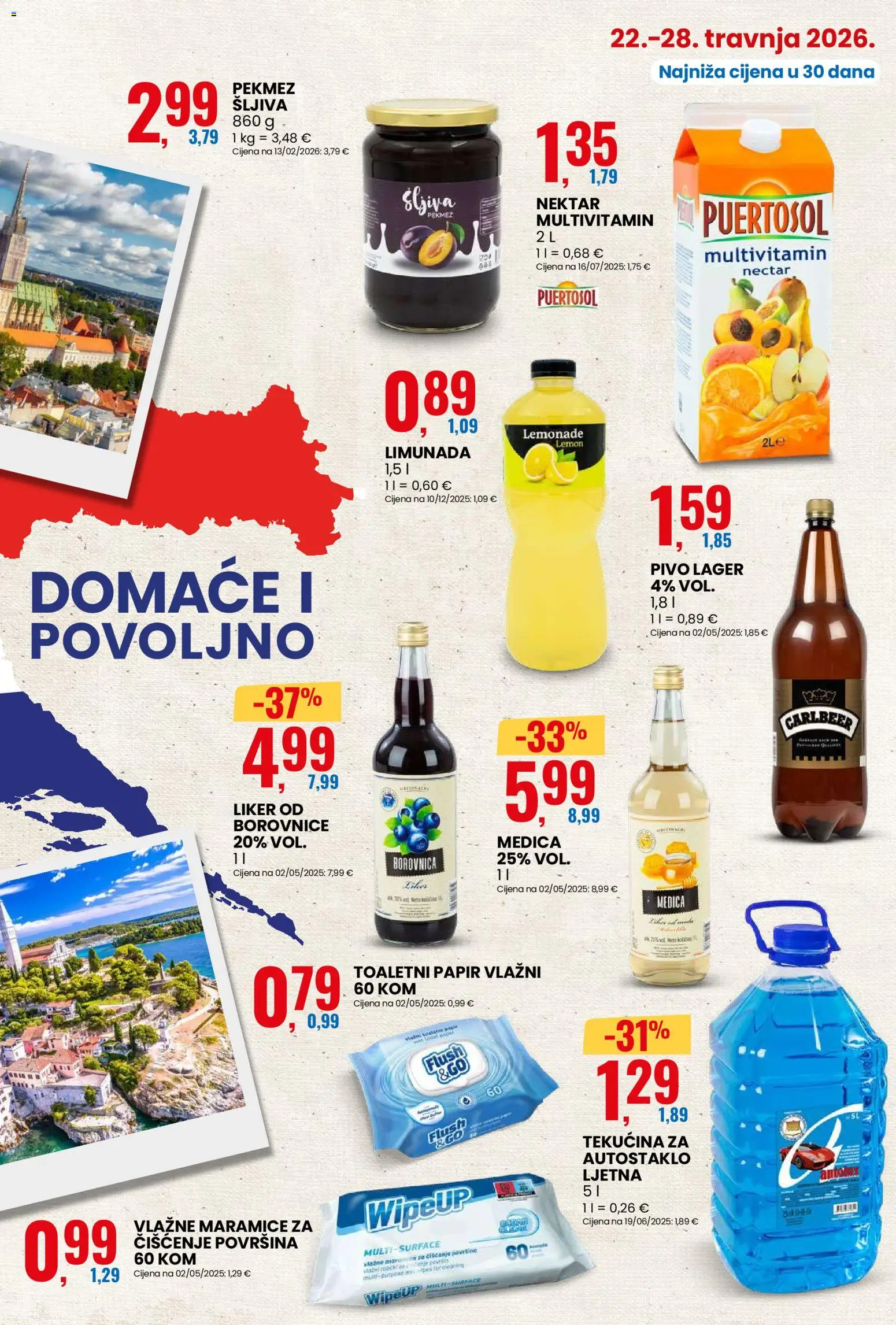 Eurospin katalog | vrijedi od 22.04.2026 | Stranica: 5 | Proizvodi: Pekmez, Toaletni papir, Borovnica, Borovnice