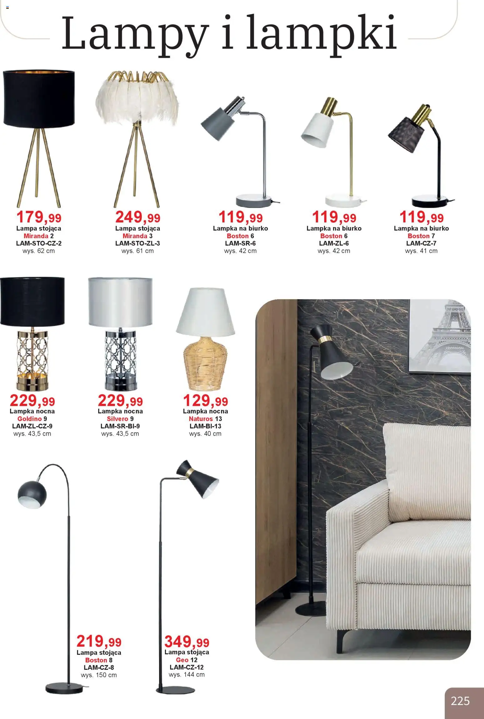 Bodzio Katalog od 01.01.2026 | Strona: 225 | Produkty: Lampki, Biurko, Lampa, Lampka na biurko