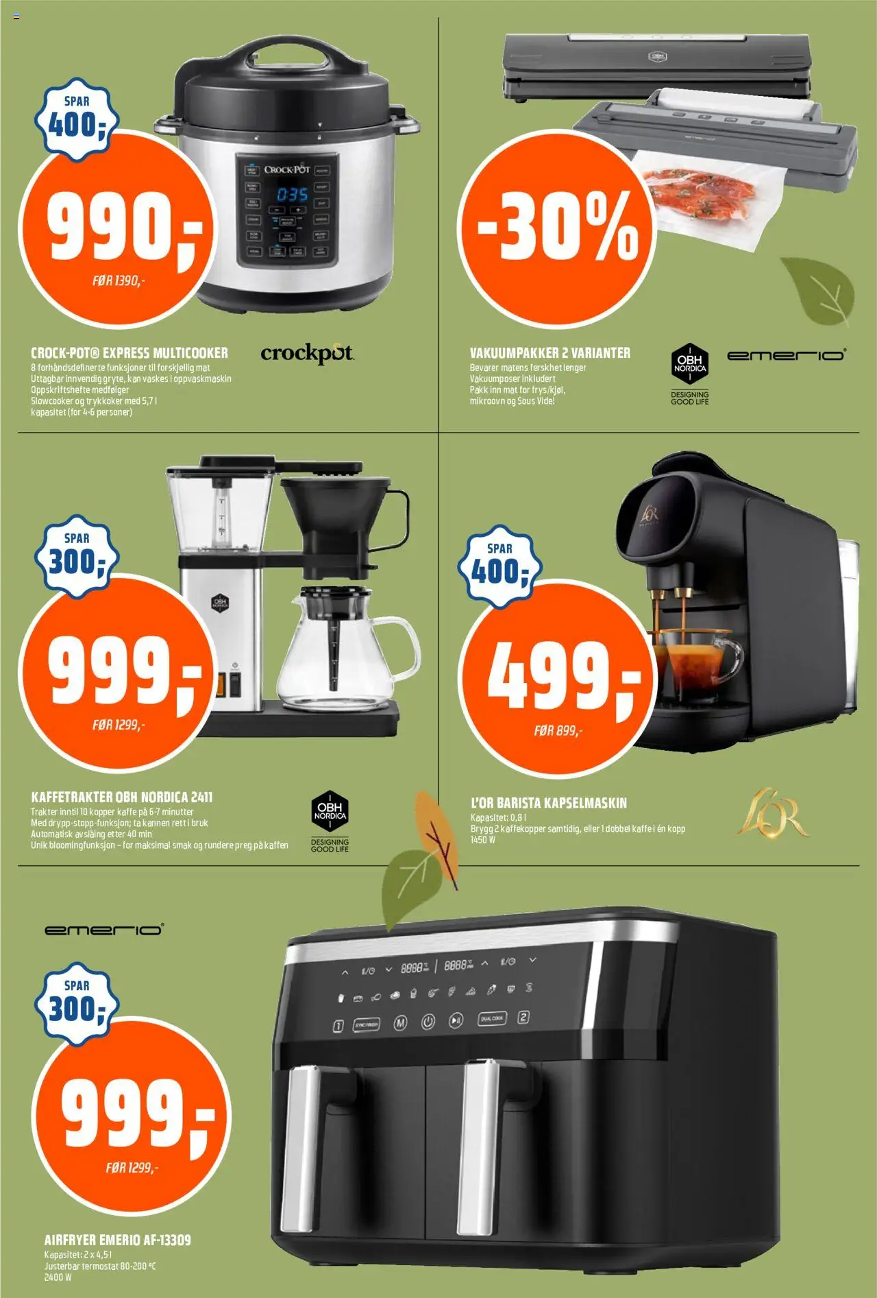  | Side: 23 | Produkter: Kaffetrakter, Trykkoker, Kaffe, Суміш дитяча
