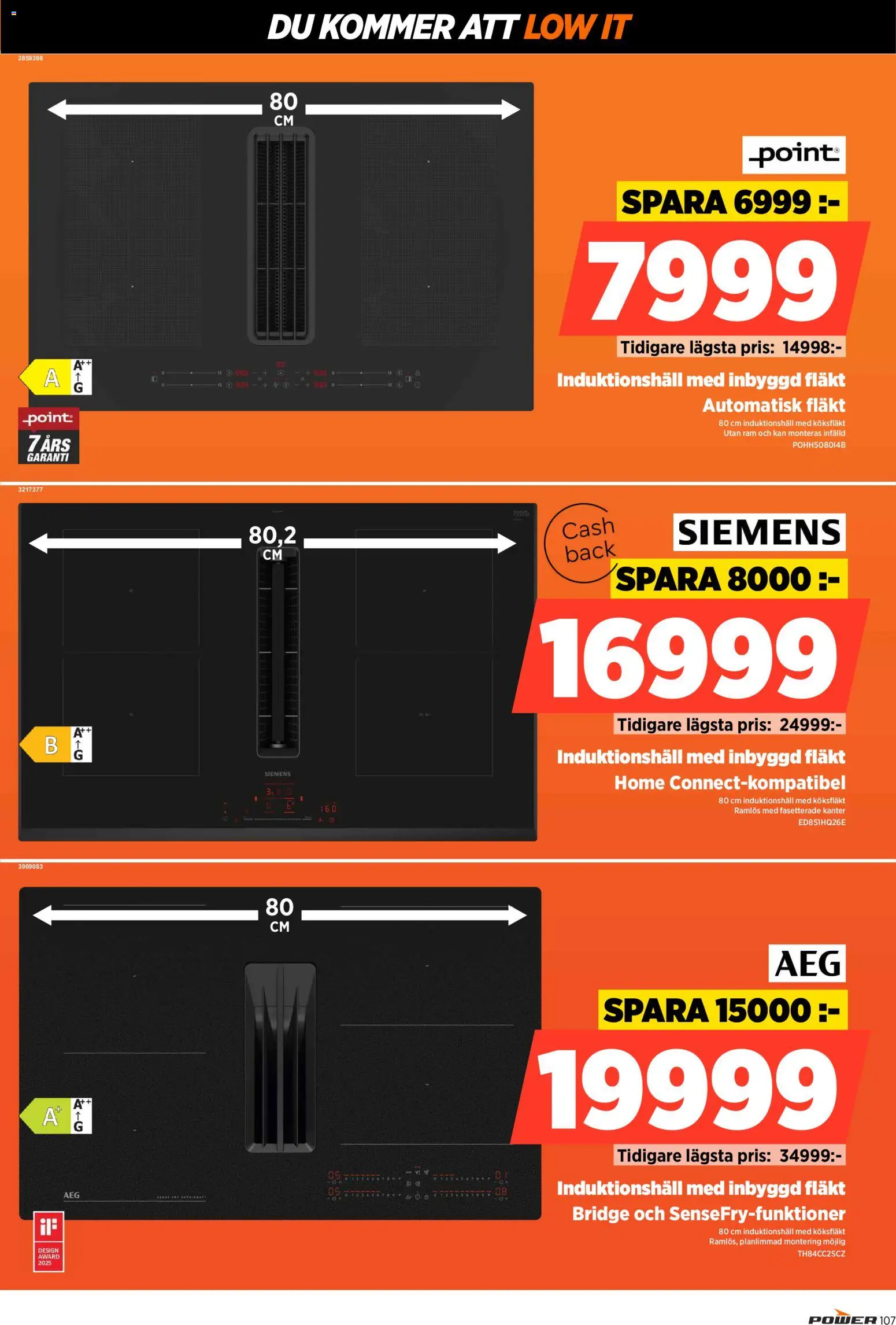 Power reklamblad aktuell från 17.11.2025 | Sida: 107 | Produkter: Köksfläkt, Fläkt