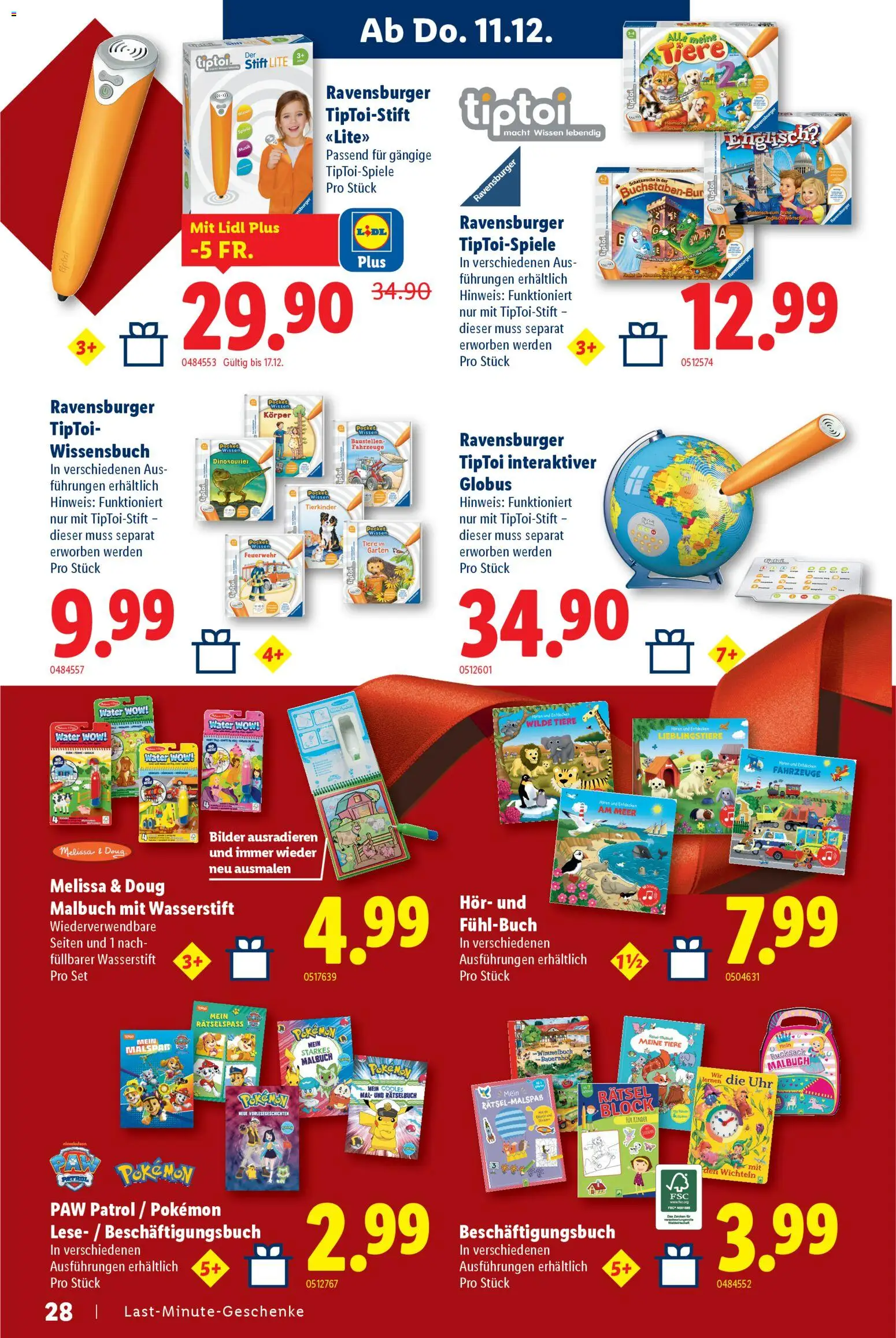 Lidl Aktionen Spielwarenmagazin – gültig ab 30.10.2025 | Seite: 28