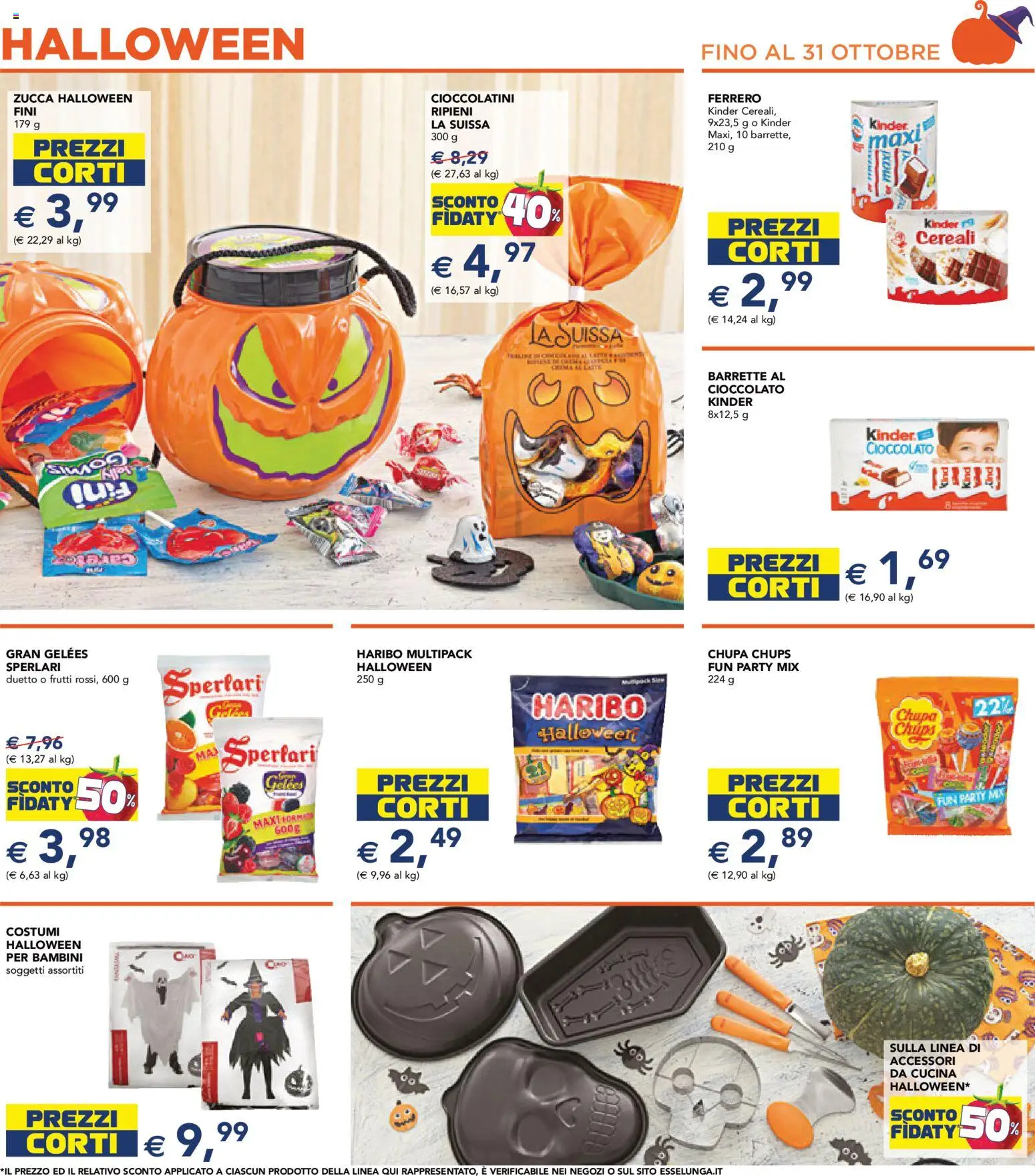 Volantino Esselunga S del 23.10.2025 | Pagina: 21 | Prodotti: Cioccolato, Cereali, Zucca, Cioccolatini