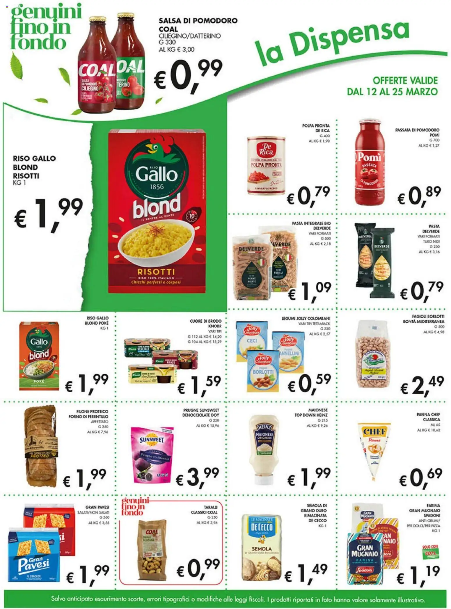 Volantino Coal del 12.03.2026 | Pagina: 11 | Prodotti: Ceci, Pomodoro, Taralli, Forno