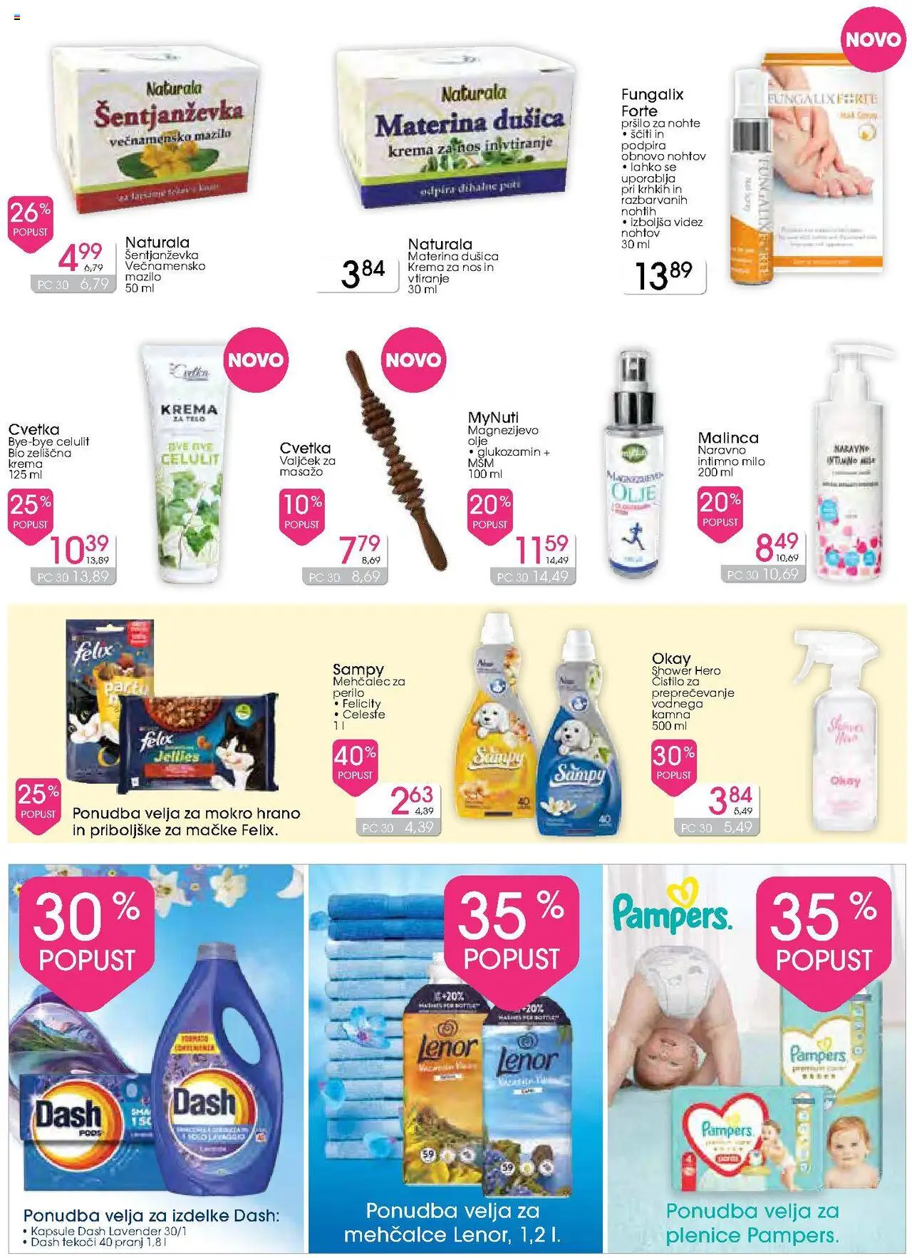 Novi E.leclerc katalog ponudbe – veljaven od 15.10.2025 | Stran: 11 | Izdelki: Intimno milo, Mehčalec, Olje, Milo