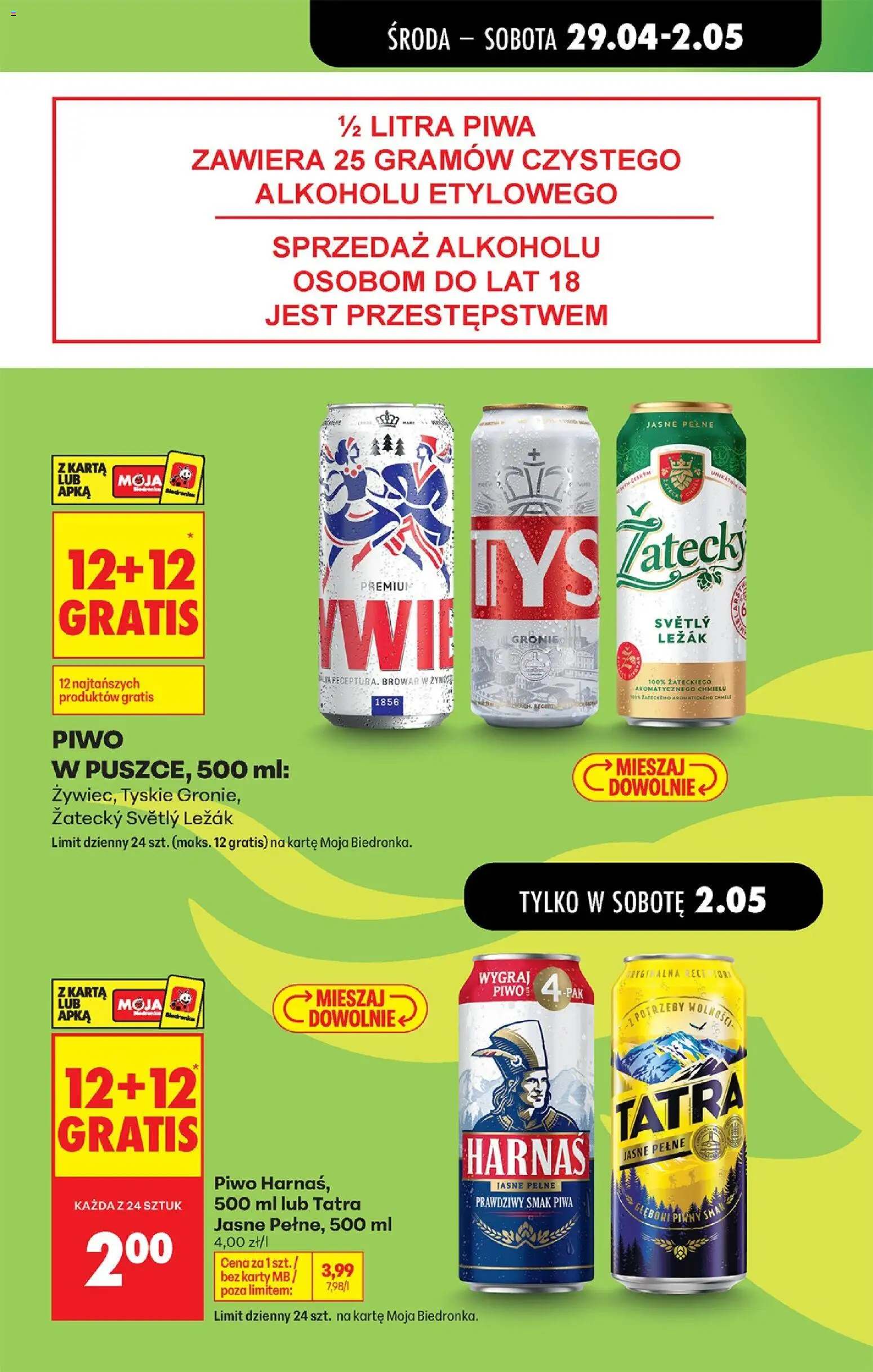 Biedronka Polsko leták - Codziennie niskie ceny od 29.04.2026 | Strana: 23 | Produkty: Karty
